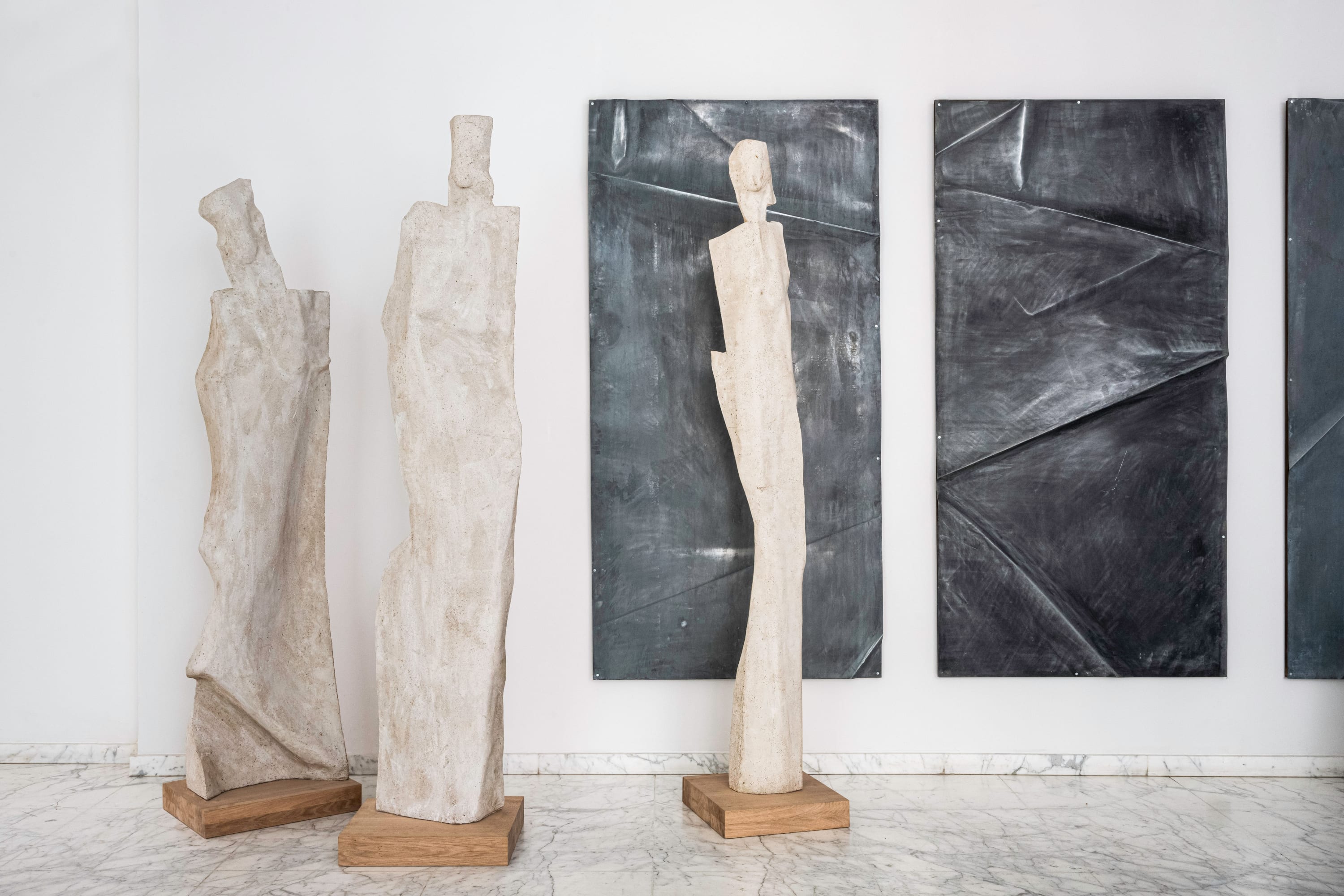 Set of 3 sculptures, Jean Touret