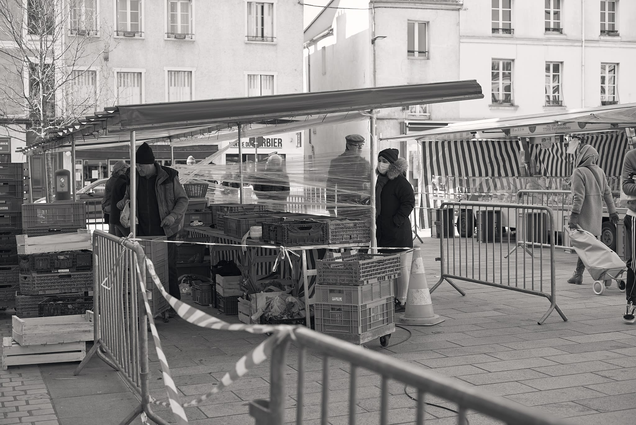 Jour de marché à Fontainebleau, La Vie Quotidienne à Fontainebleau à l'Ombre de la Pandémie