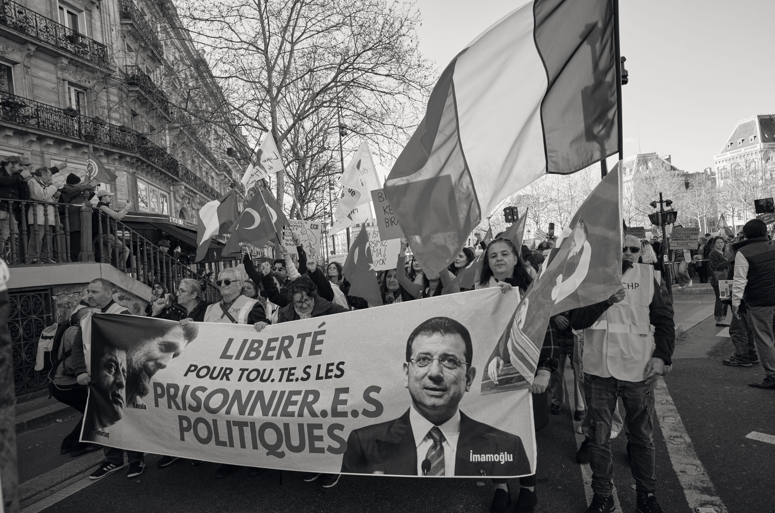 Manifestation Non au Coup d'État en Turquie, Paris, France