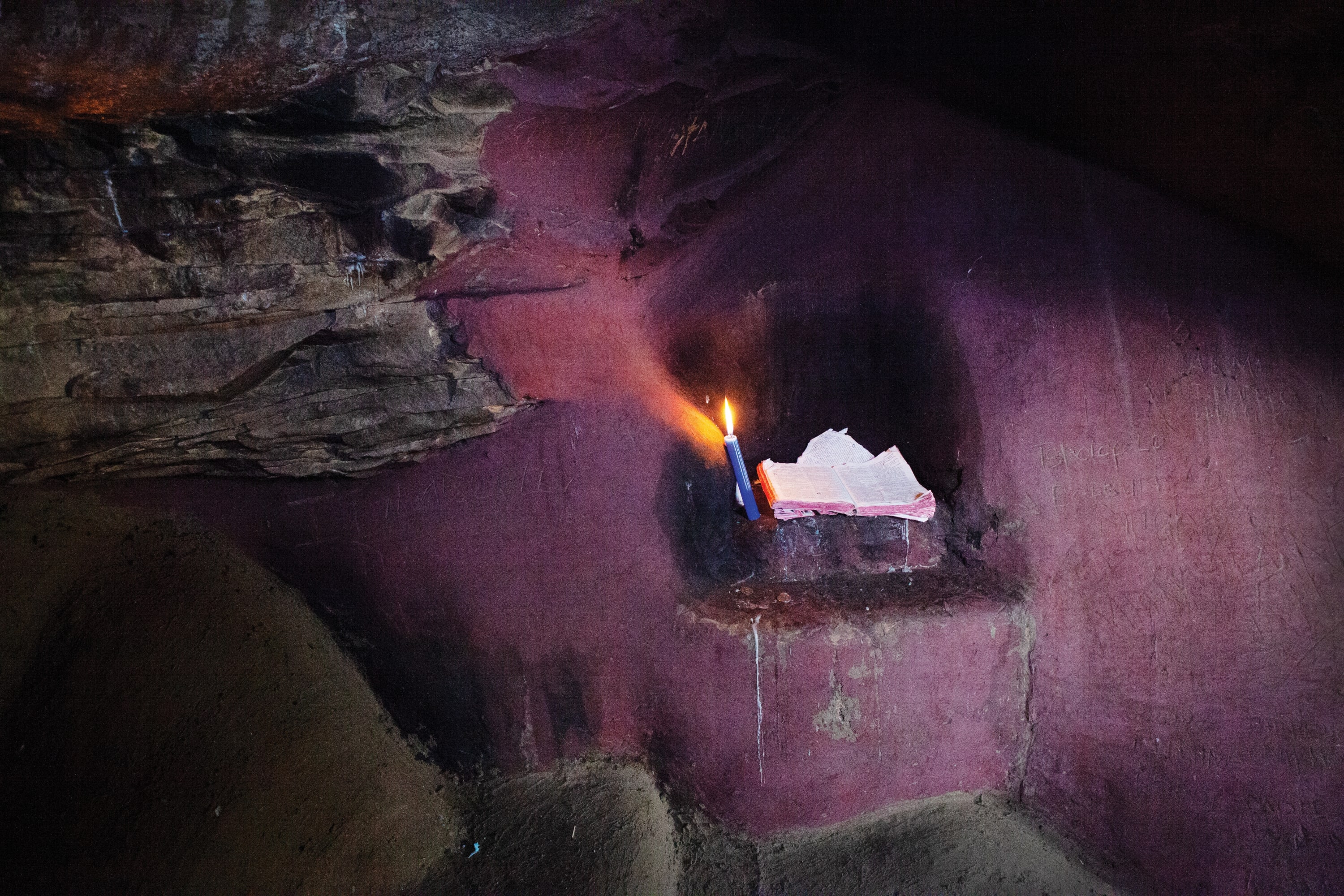 The Mantsopa Cave Church of Lekhalong la bo Tau region (the Pass of Lions) has had many iterations. In the...