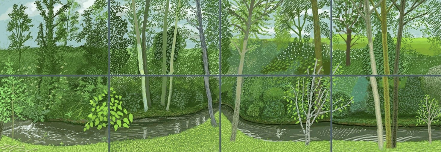 David Hockney, 18th - 27th June 2021, La Dorette Winding its Way, 2021