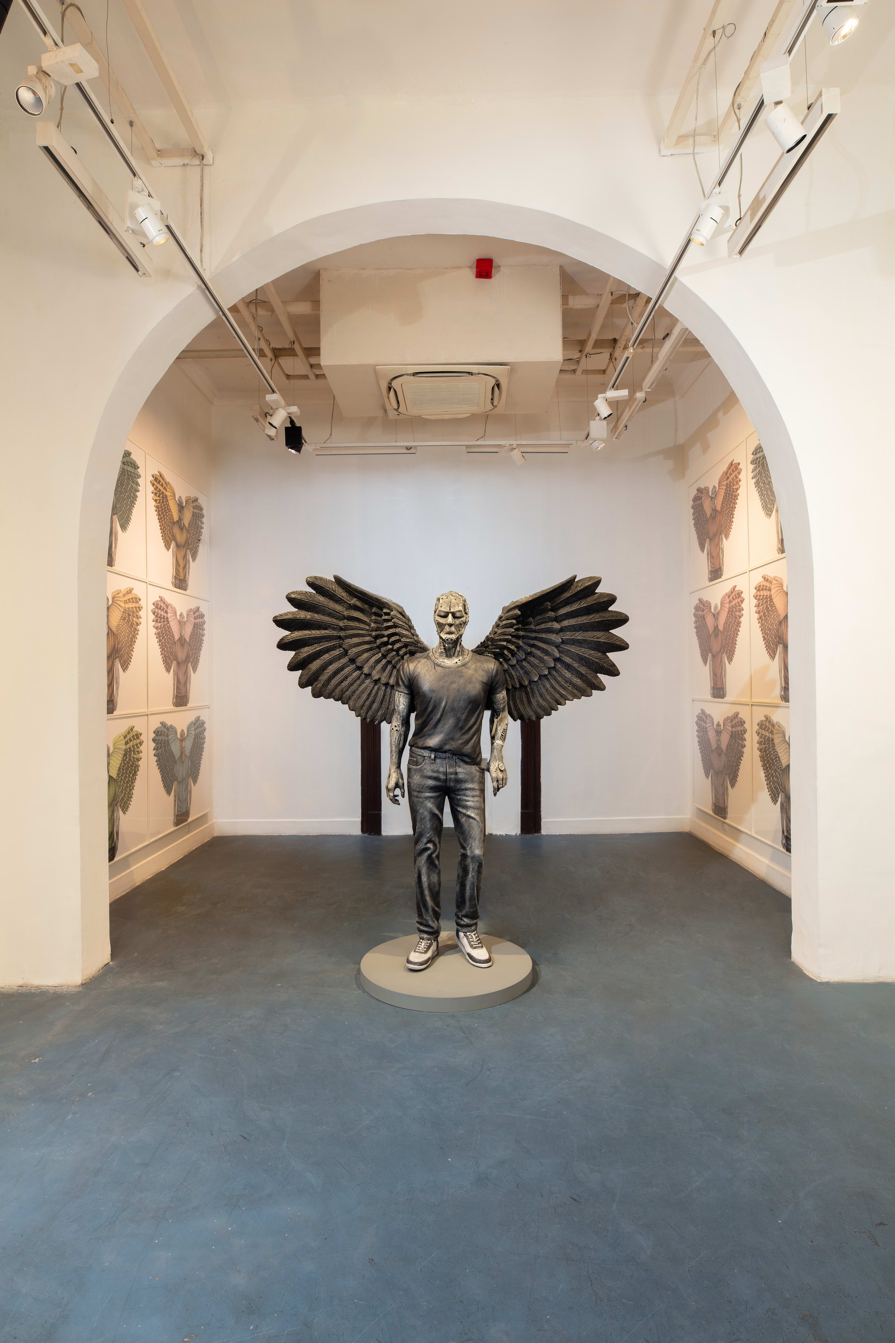 Phaneendra’s meticulous craftsmanship allows his subjects to oscillate between dream and dystopia, embedding them within a space that is neither...