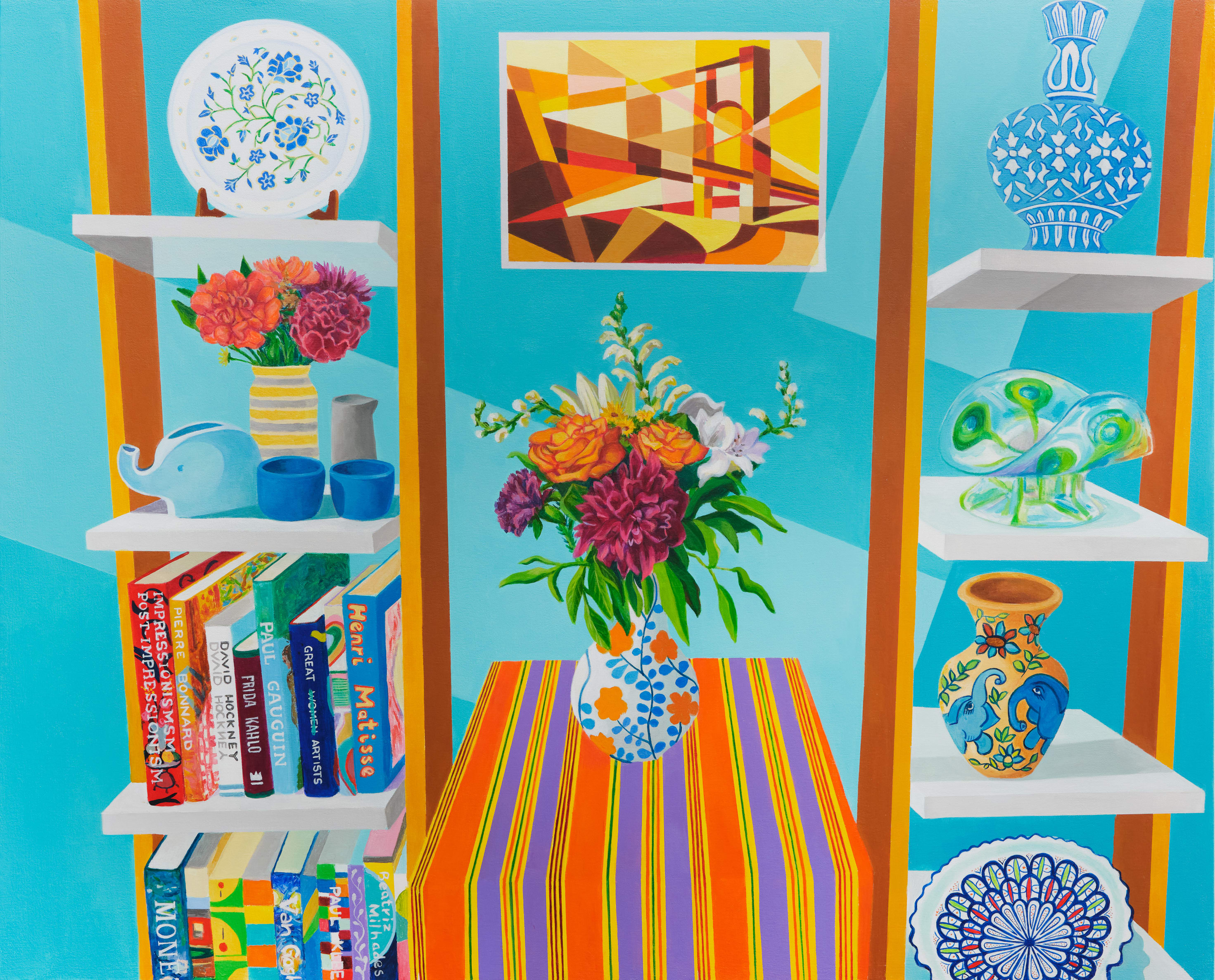 Acrylic on canvas over cradled board