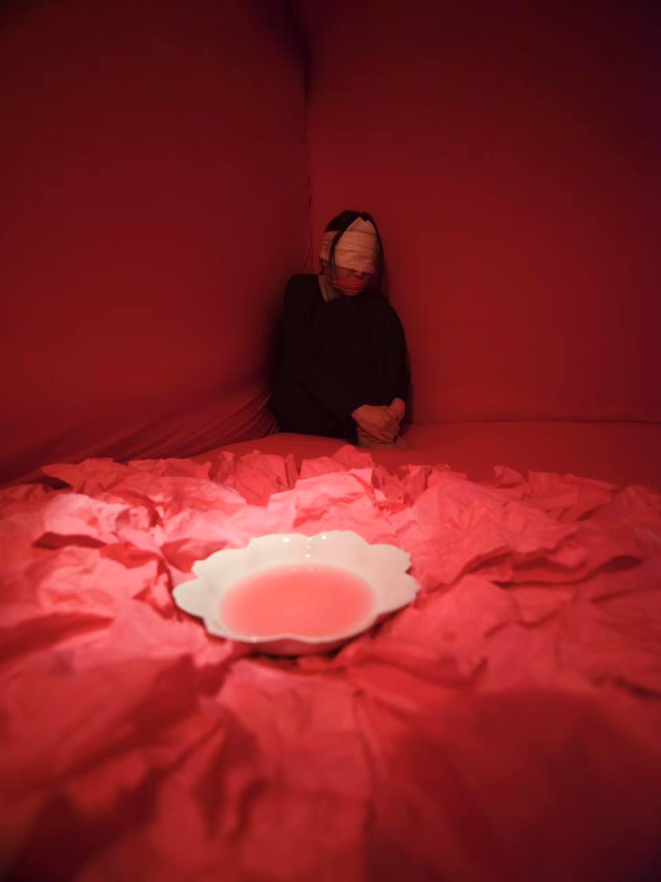 Yiwei Gallery presented Chinese Artist Dai Ying's art installation 'Temple 2' at the Yi Tai 「異體」section at Art Central Hong...
