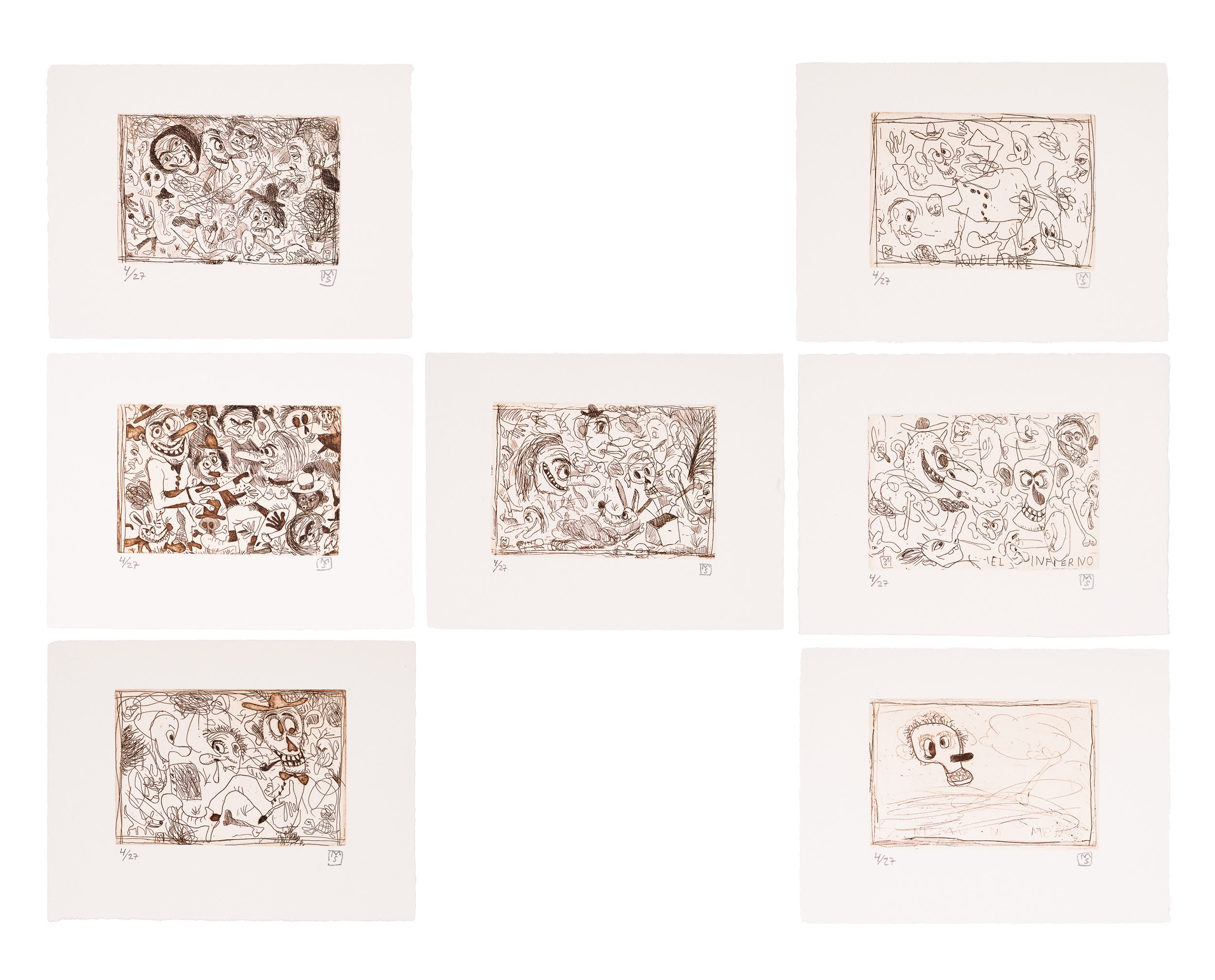 Matías Sánchez, Matías Sánchez. Suite of etchings , 2022