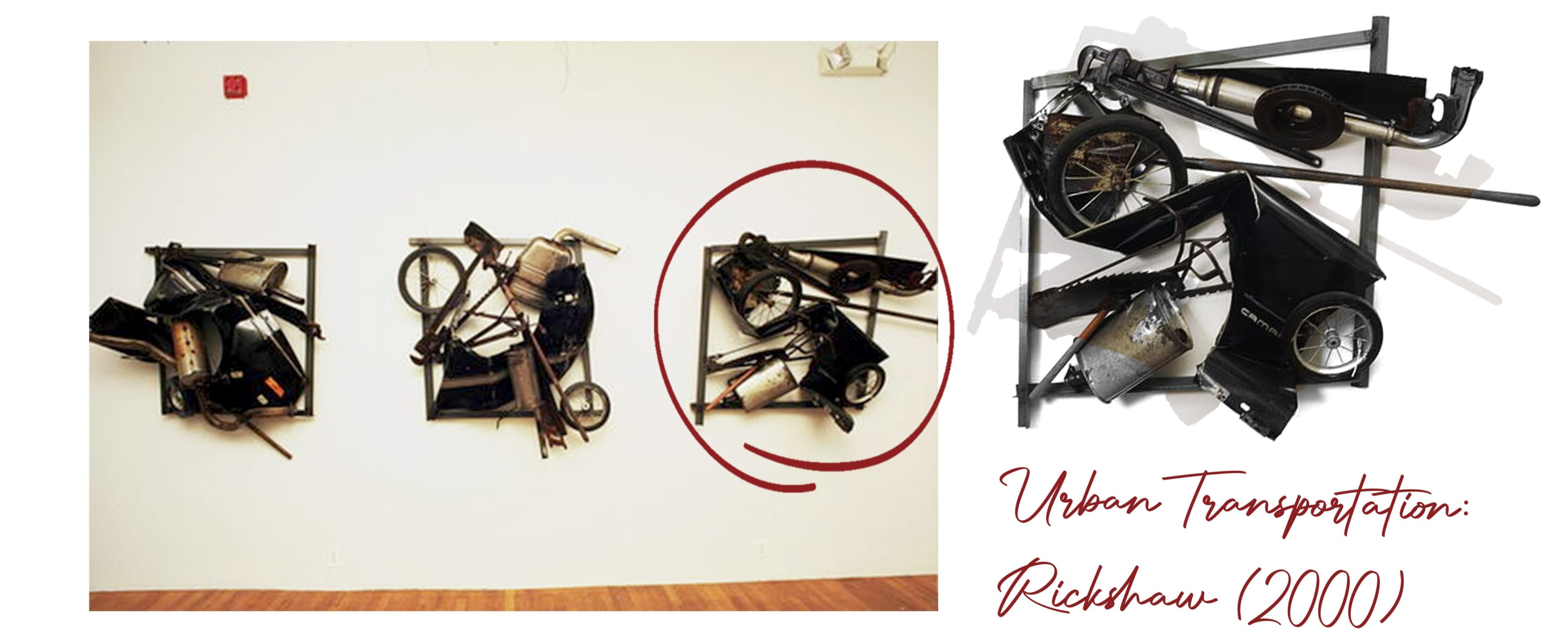 The Big idea #2: FRAMES - Playing with triangles, quadrilaterals and pentagons, Dina created picture frames only to burst through...