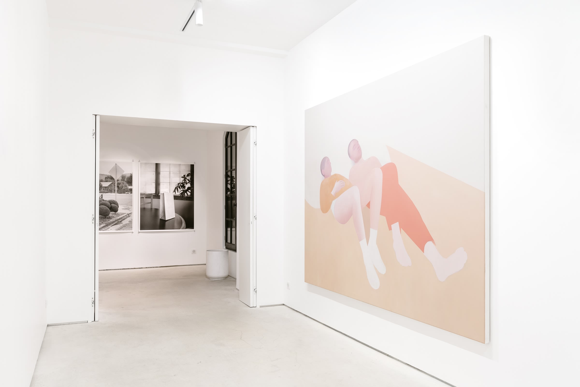 'I see in his paintings a world stripped bare, flattened and simplified, whose brutalist rendering on the surface obscures a...