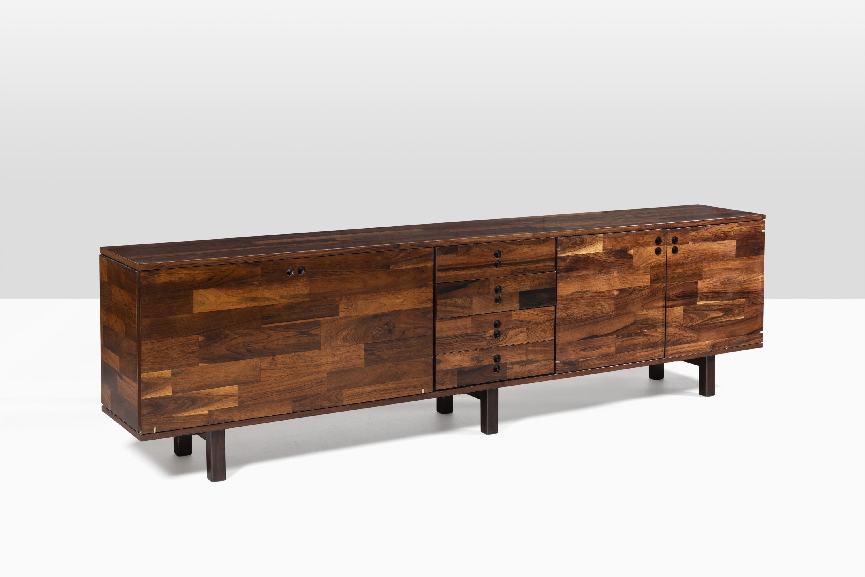 Sideboard, ca. 1960 Jacaranda 72 x 250 x 40 cm (28 3/8 x 98 3/8 x 15 3/4 in) Manufactured...
