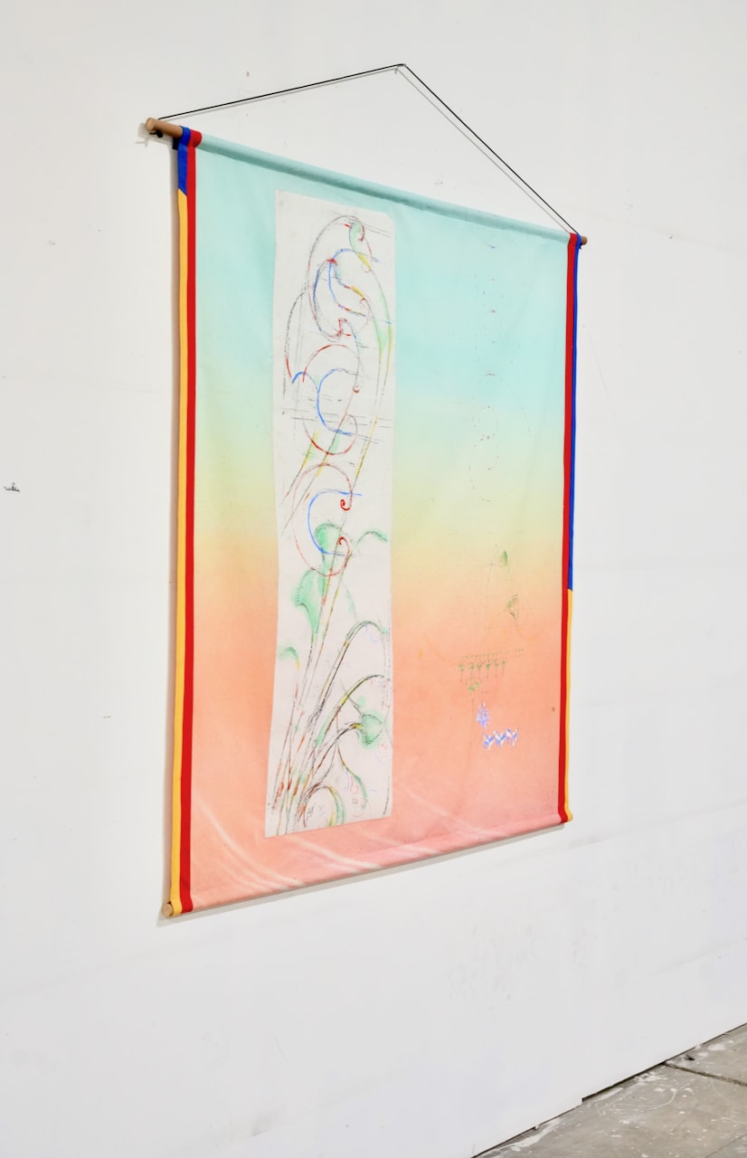 Sunset Scroll I This scroll is a fragment of an earlier work by the artist, Stock Weather III, a site-specific...