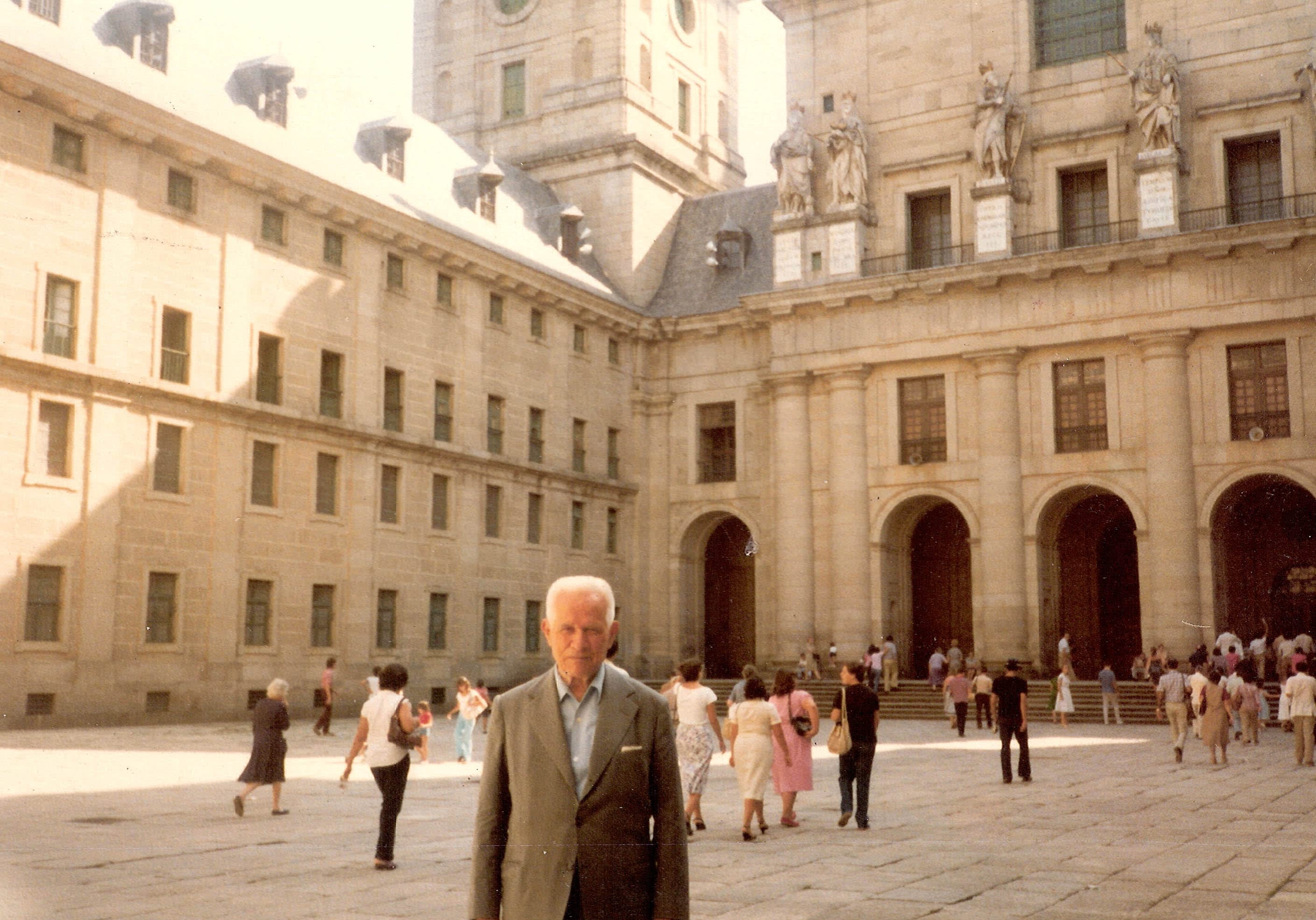 Lisa visiting El Escorial, Spain