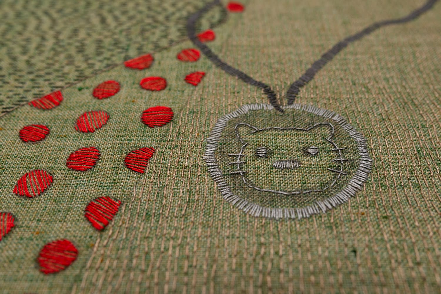 I never thought that embroidery would be the means by which to express myself, despite coming from mother and grandmother,...