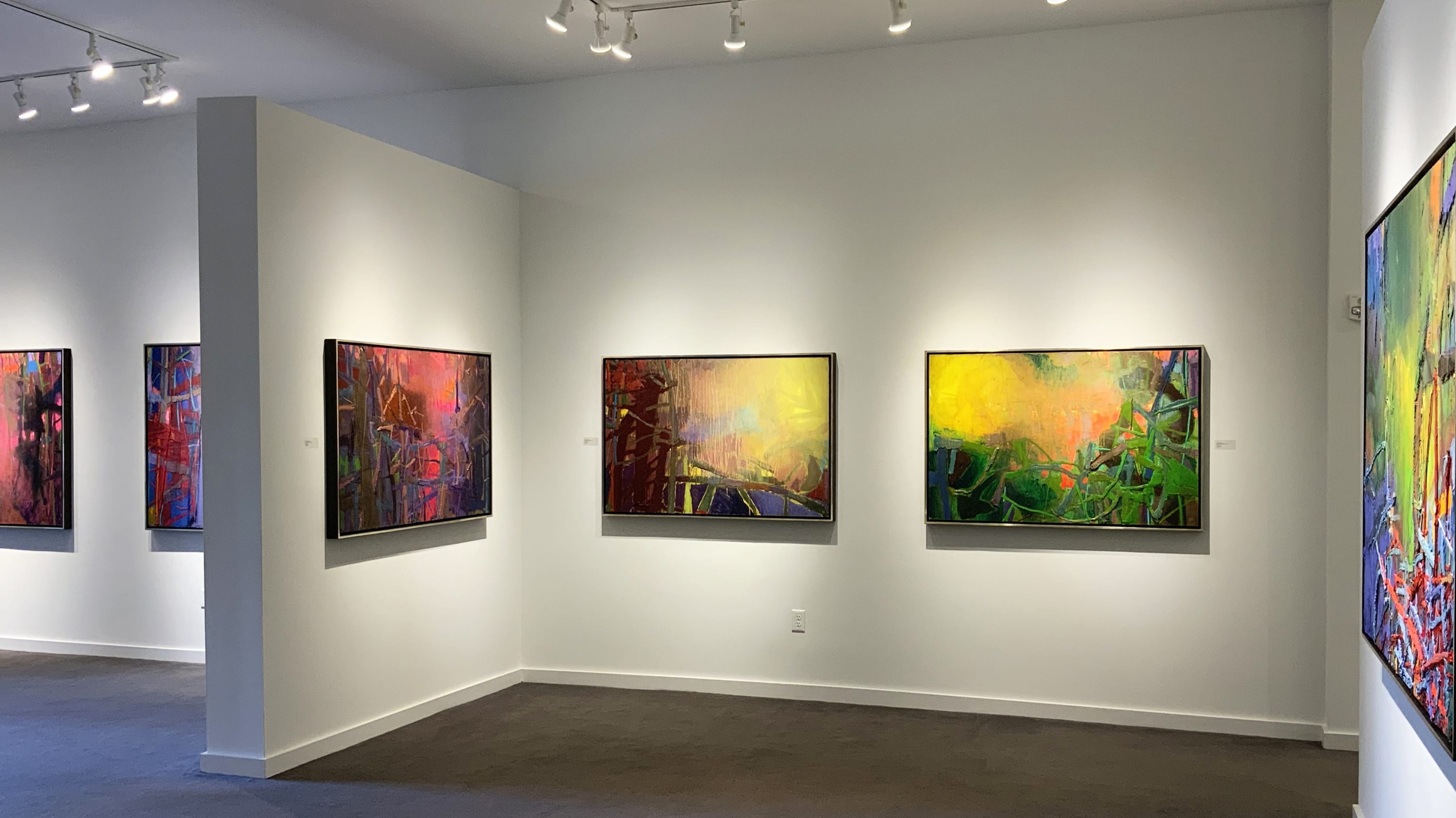 Brian Rutenberg BANNERS OF THE COAST 2023 Exhibition Install Image