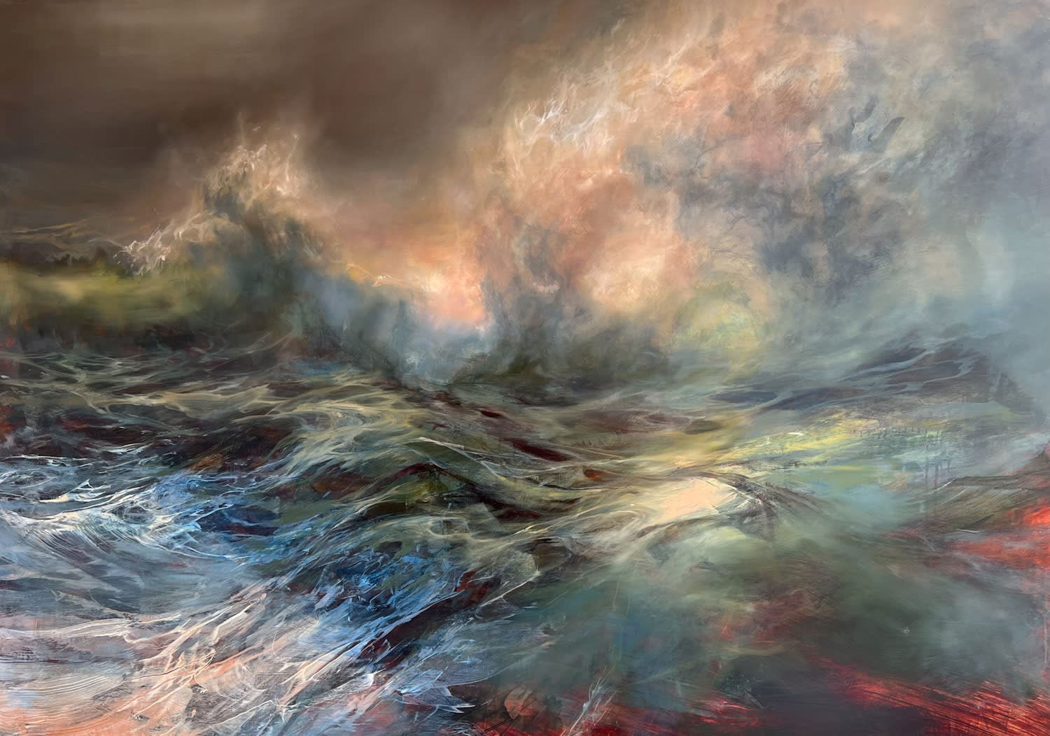 Beth Robertson Fiddes Water and Light mixed media