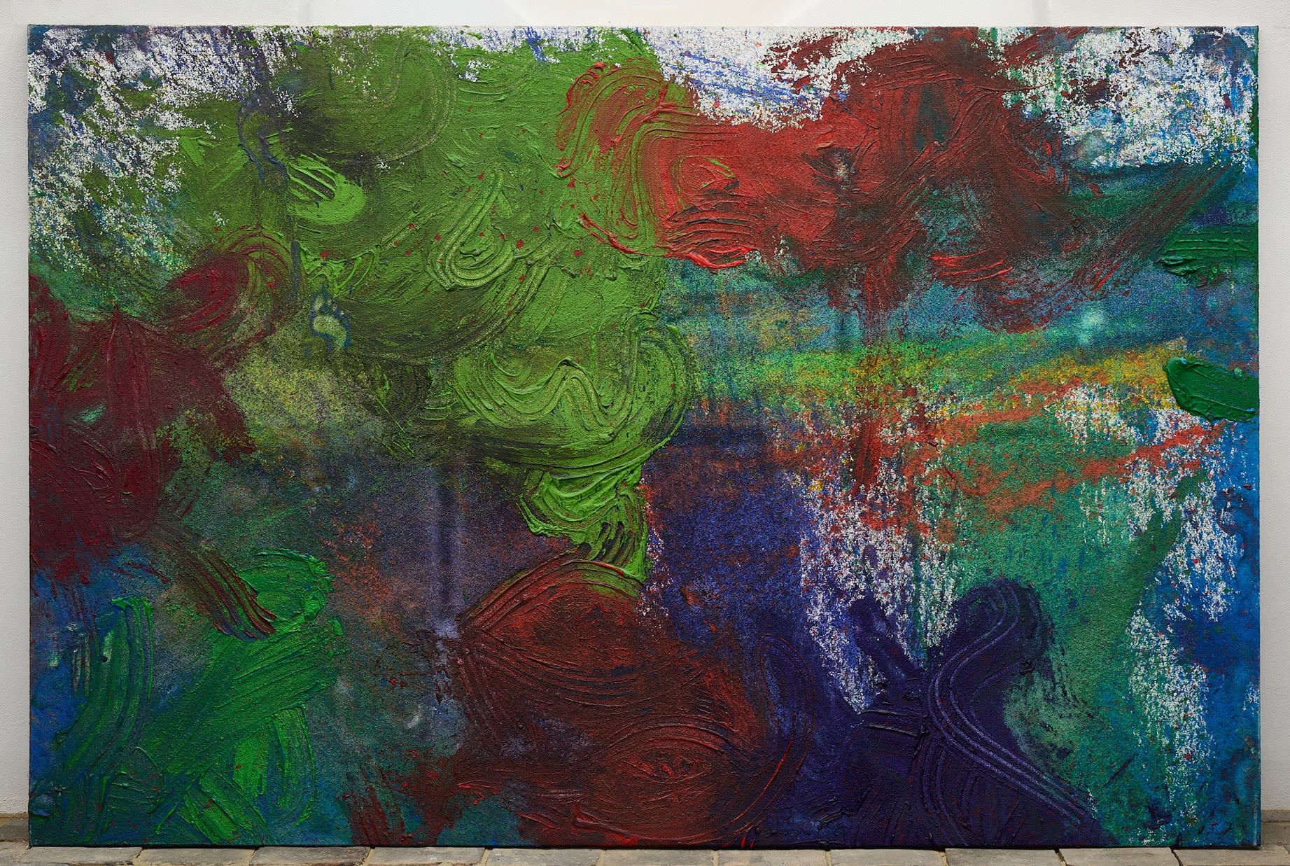 Hermann Nitsch BFII_02_21, 2021 Acrylic on Canvas 200 x 300 cm 78 3/4 x 118 1/8 in