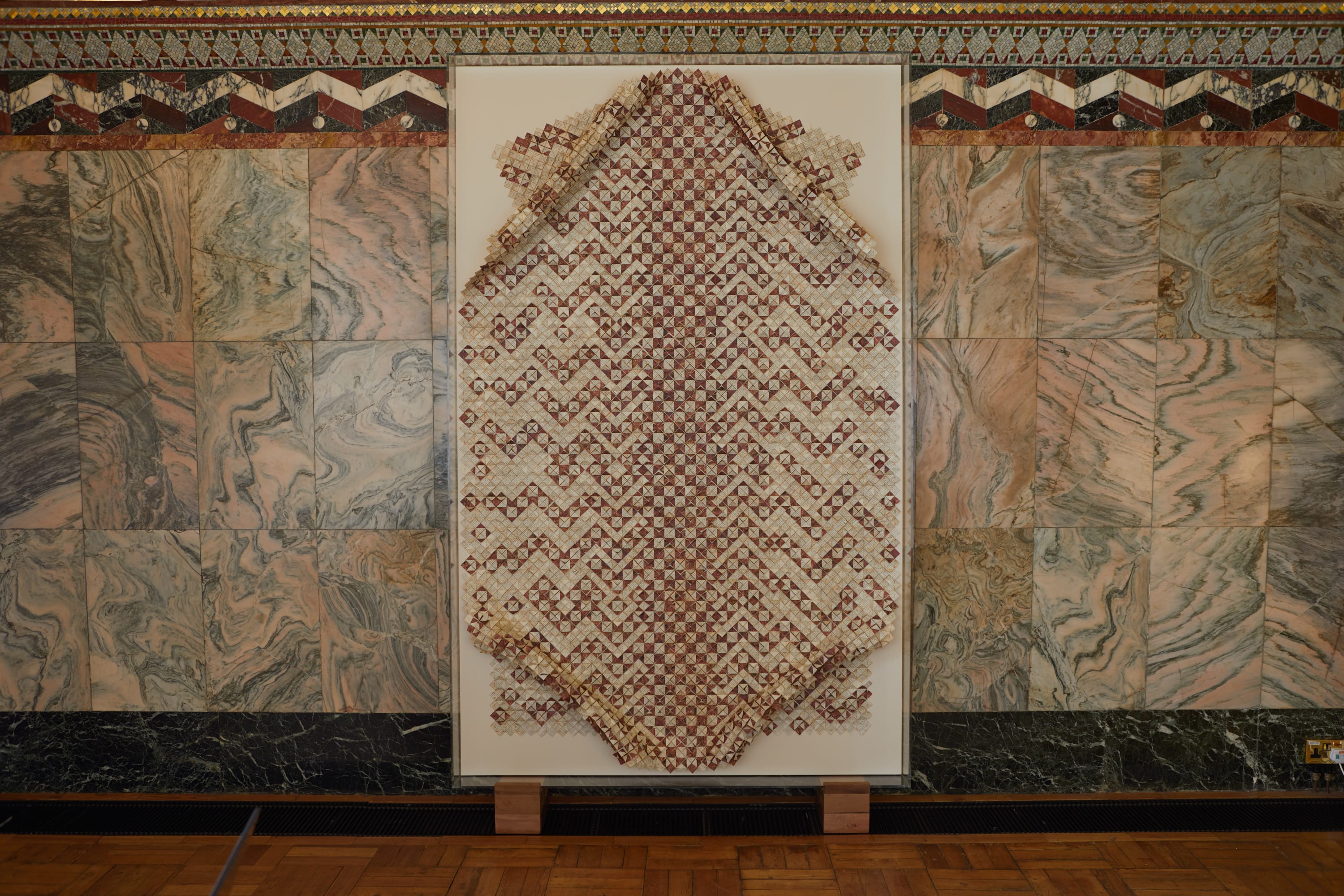 The woven artworks of Catalina Swinburn seek to revalidate the place of women throughout history. In this piece, Swinburn weaves...