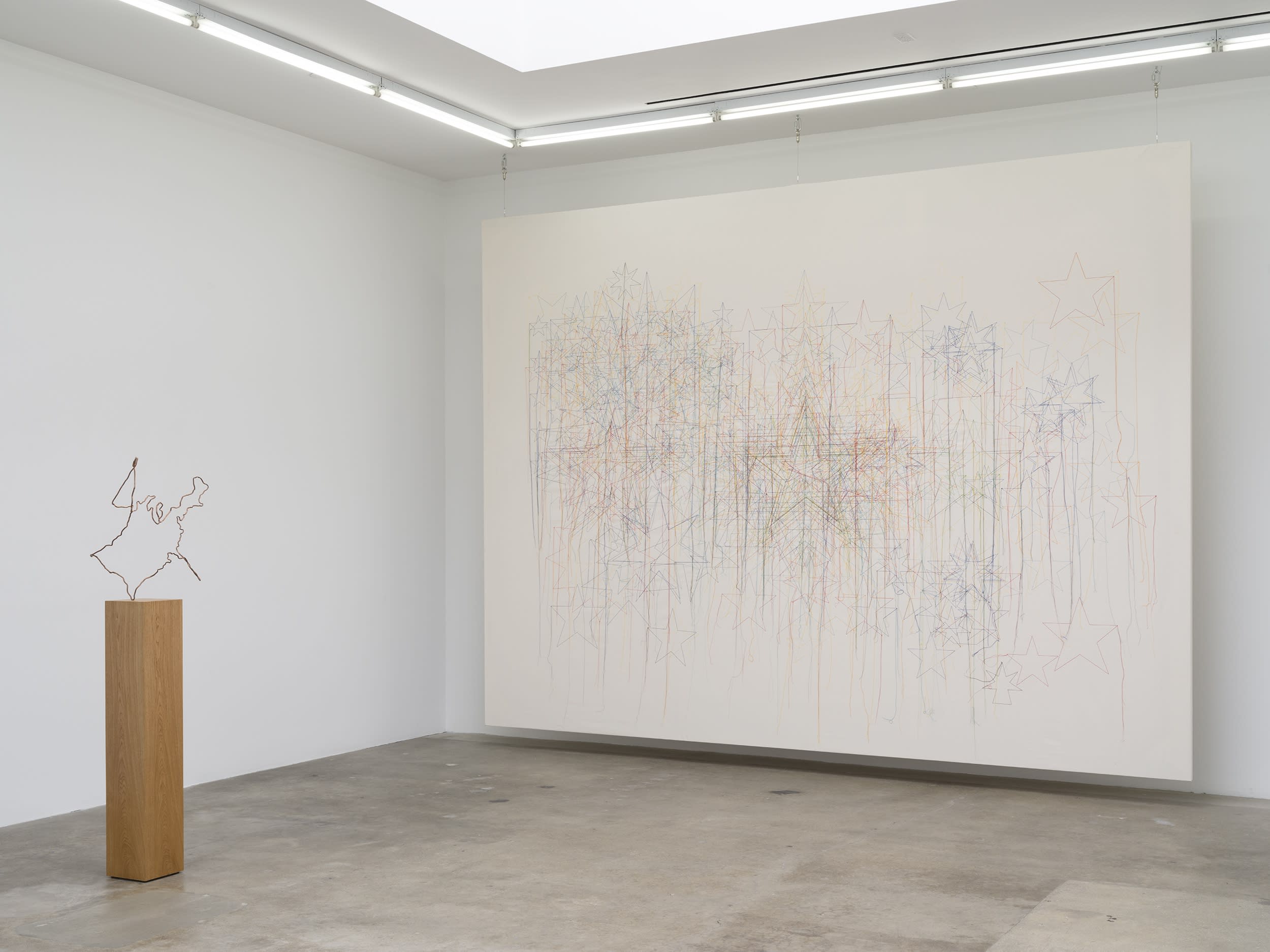 Installation view of Shilpa Gupta Some suns fell off