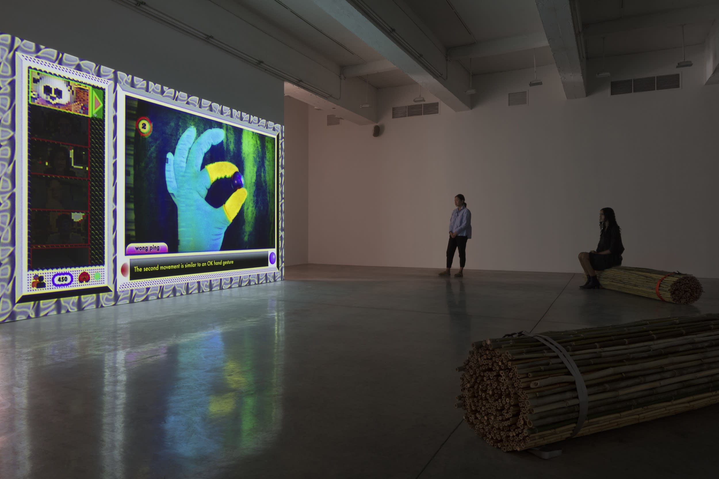 wong ping video installation