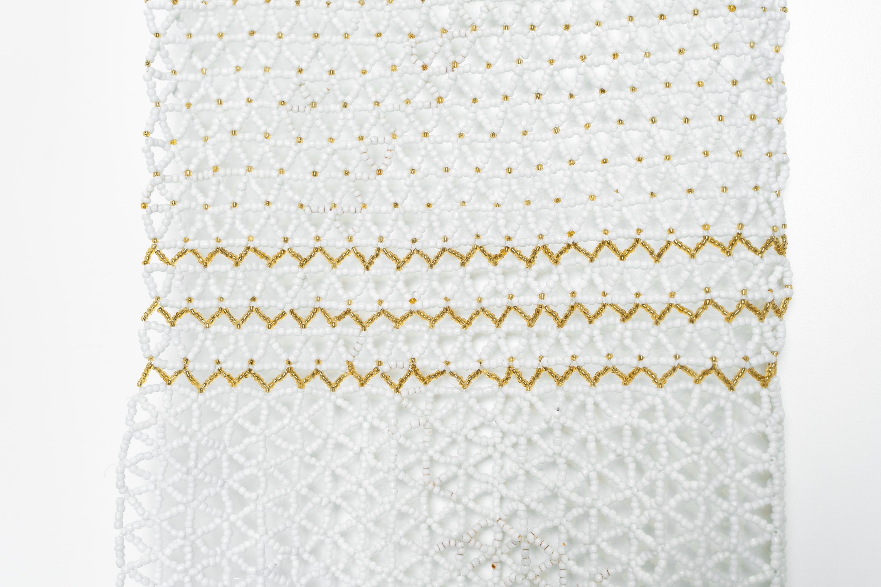 Philiswa Lila Nontutuzelo I,II, III, 2014 Beads, String and wood 225 x 33 cm (C002337)