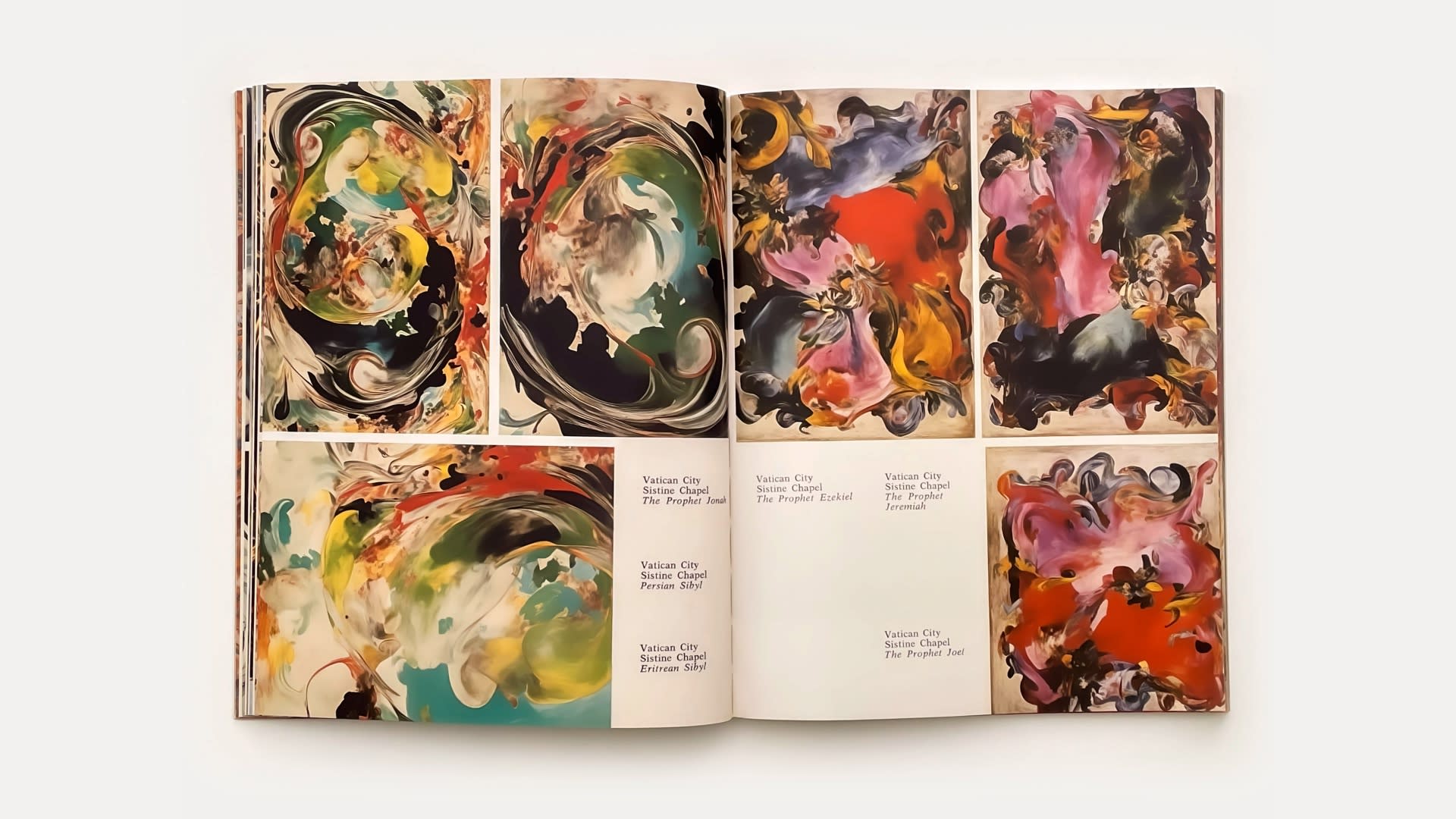 Pages from a variation of a Michelangelo Iconoclastia Artist Book (marble objects), 2024