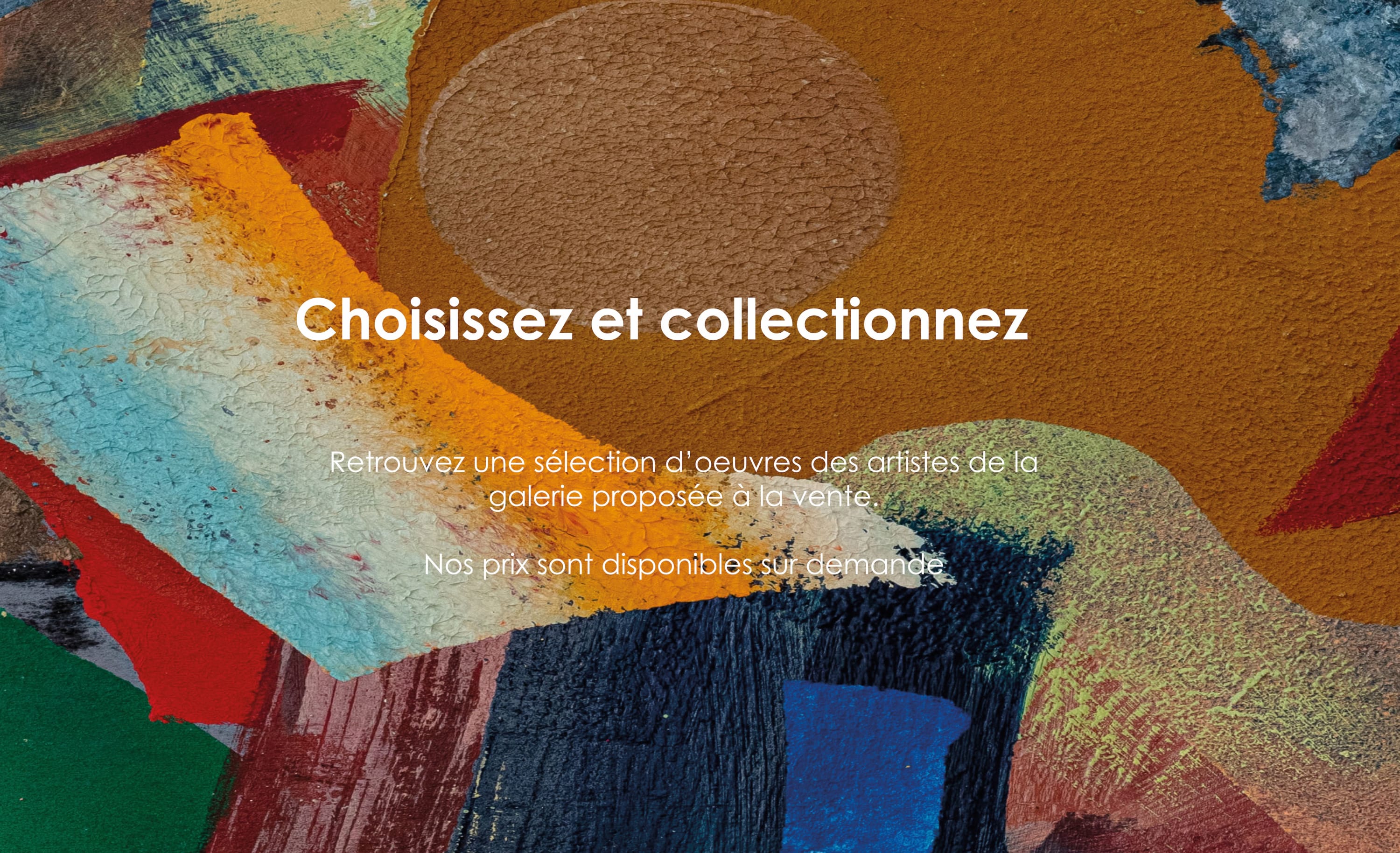 Choose the artist, click and select the item you want to add to the shopping cart