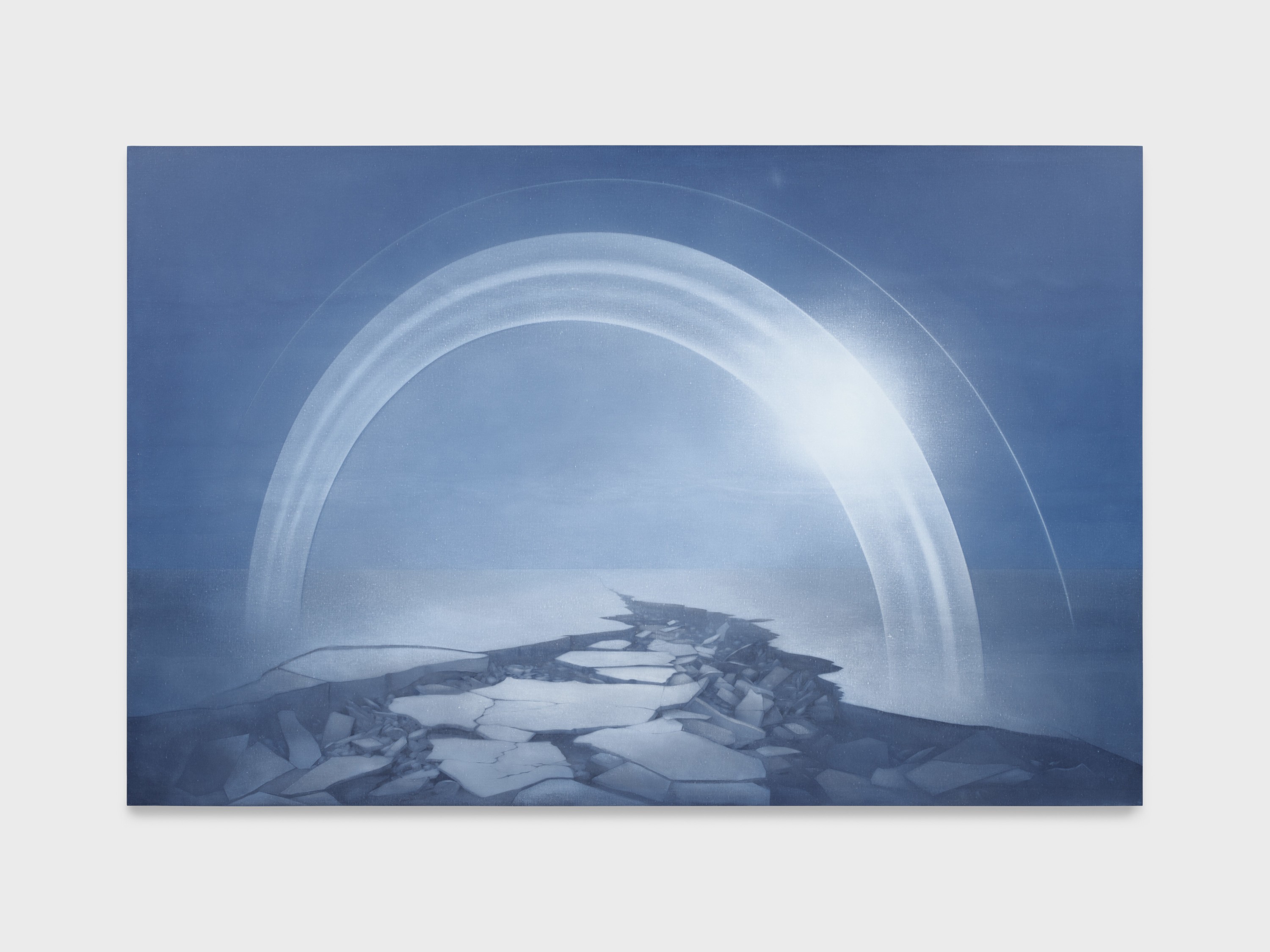 Theodora Allen The Divide, 2025 oil on linen 78 x 120 inches 198.1 x 304.8 cm