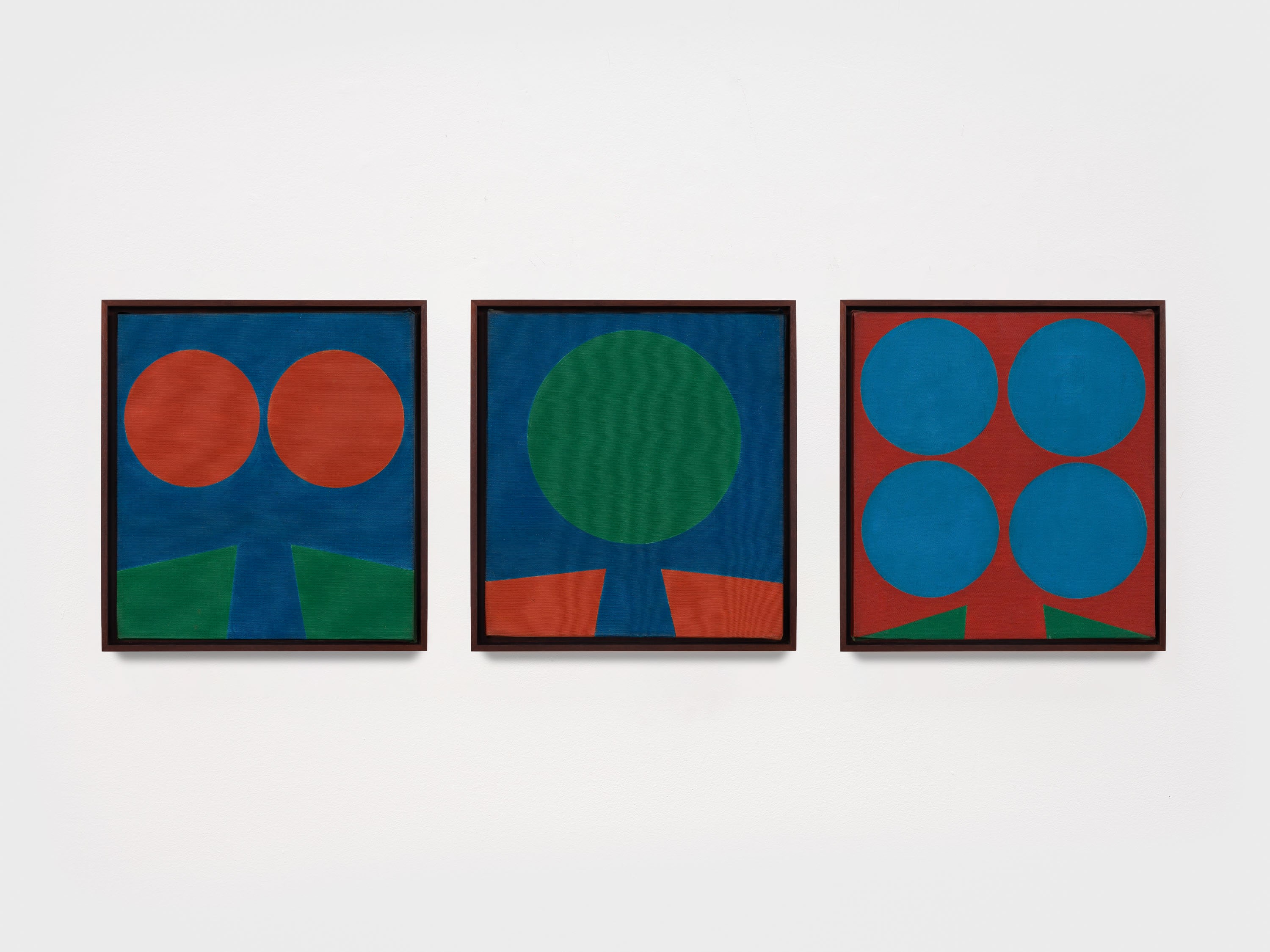 Robert Indiana Ra, c. 1961 oil on canvas 12 x 11 inches, each panel 30.5 x 27.9 cm