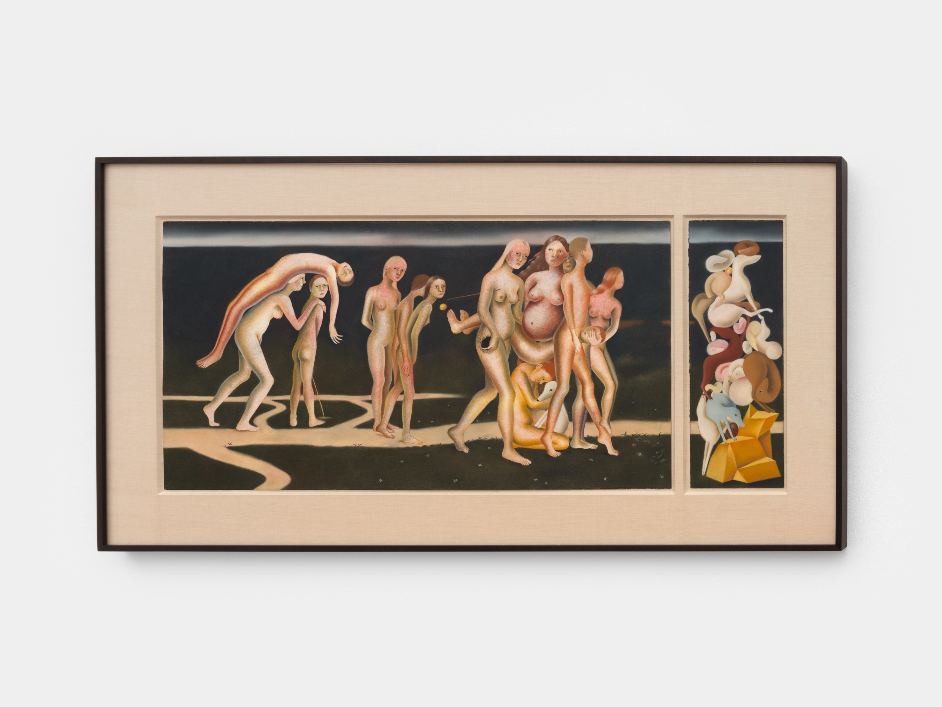 Sara Anstis Sand Path, 2024 pastel on paper 15 3/4 x 29 7/8 inches, left 40 x 76 cm 15...