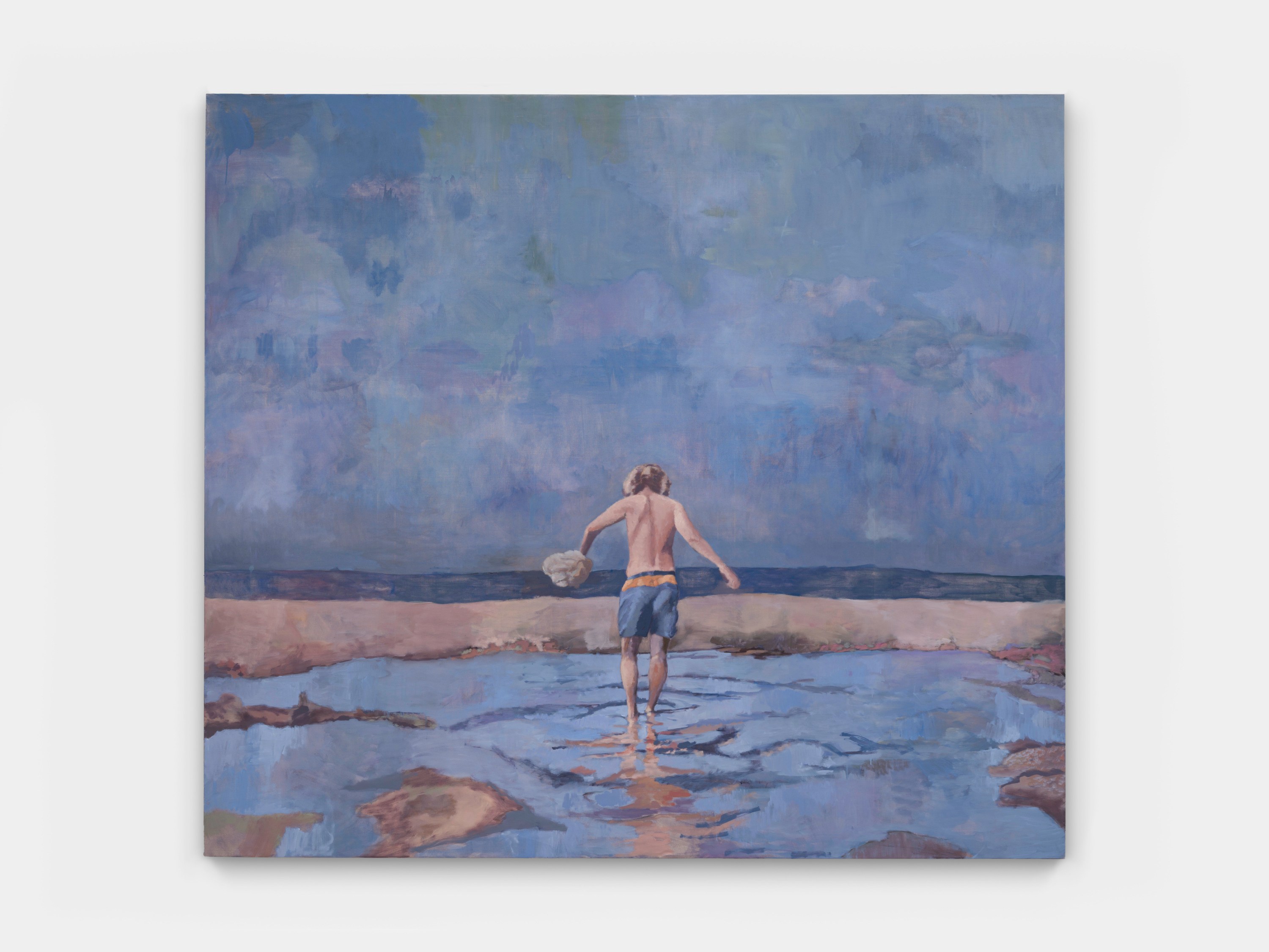 Emil Sands Tide pool crab land, 2024 oil on linen 80 x 90 inches 203.2 x 228.6 cm