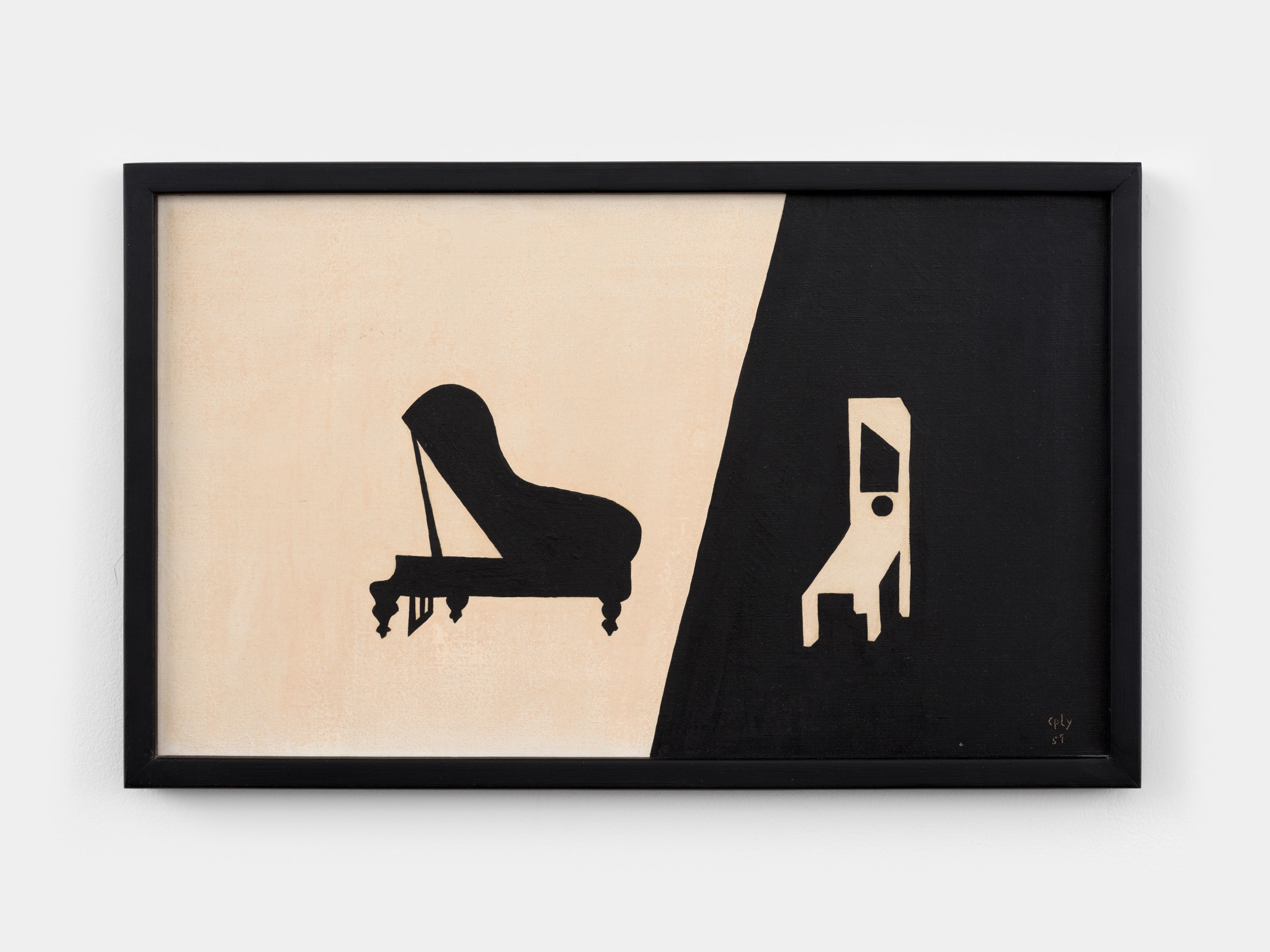 William N. Copley Porgy and Bess, 1959 oil on canvas 12 x 24 inches 30.5 x 61 cm