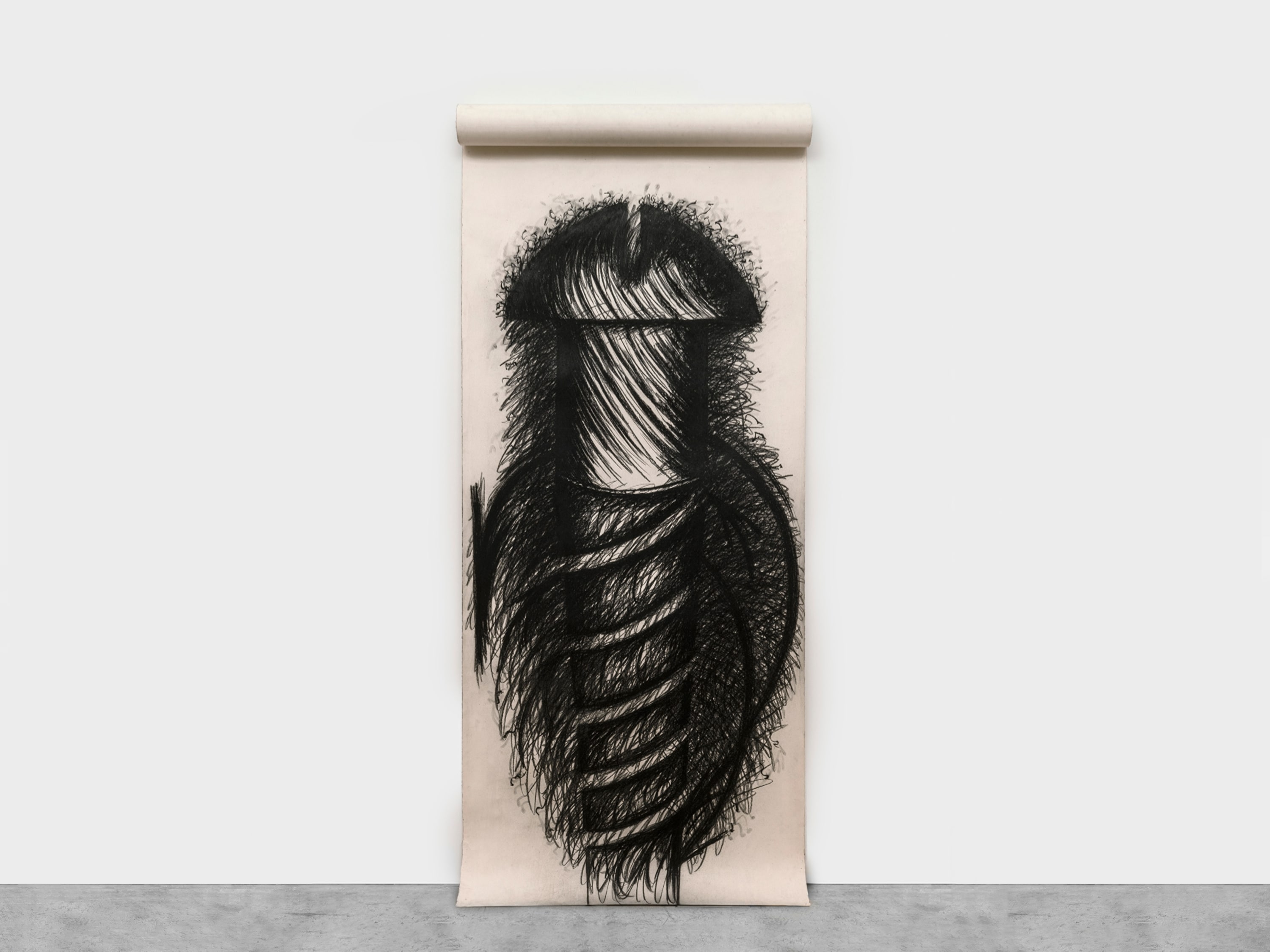 Judith Bernstein One Panel Vertical, 1977-78 charcoal on paper 120 x 52 3/4 inches 304.8 x 134 cm