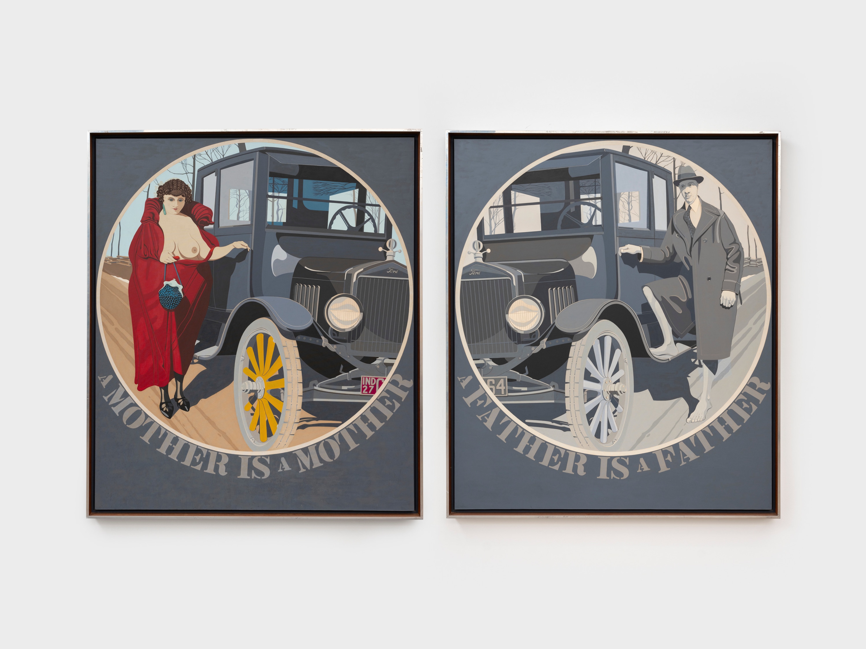 Robert Indiana Mother and Father, 1963-66 oil on canvas 70 x 60 inches, each panel 177.8 x 152.4 cm