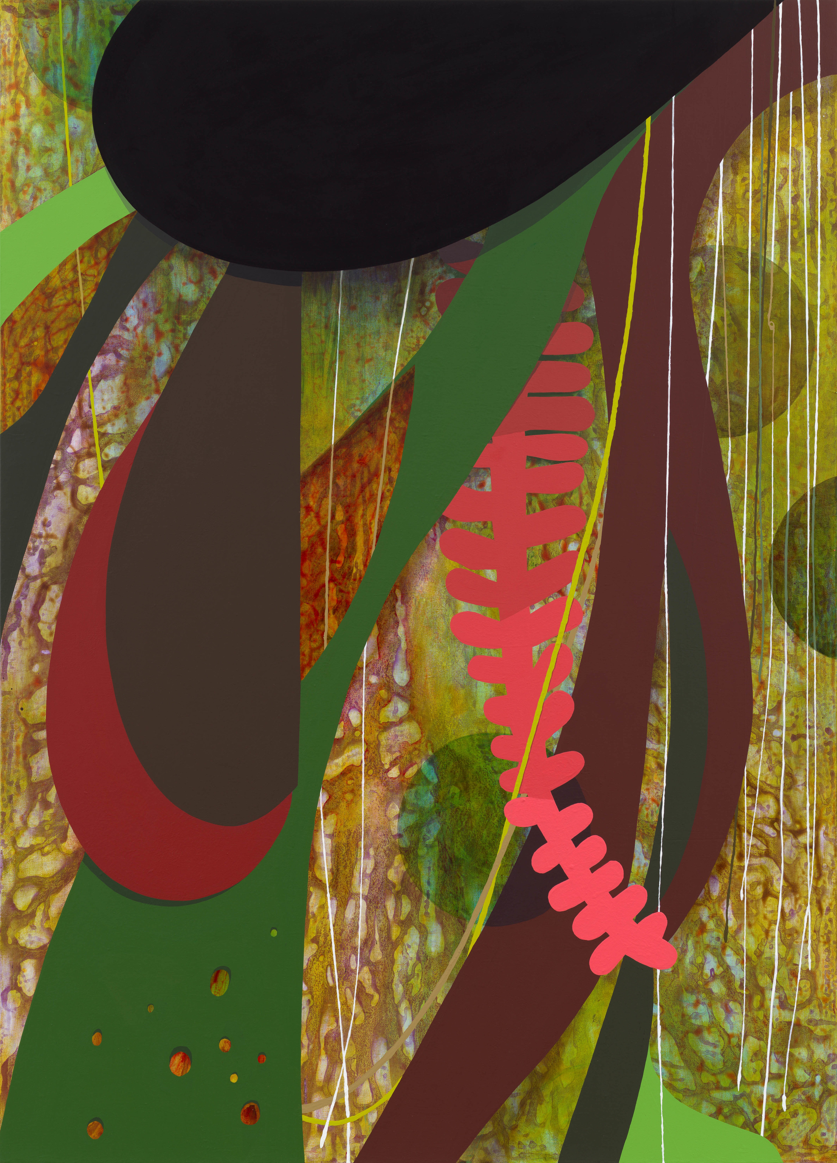 Carrie Moyer, Spores, Orbs & Flagella, 2023