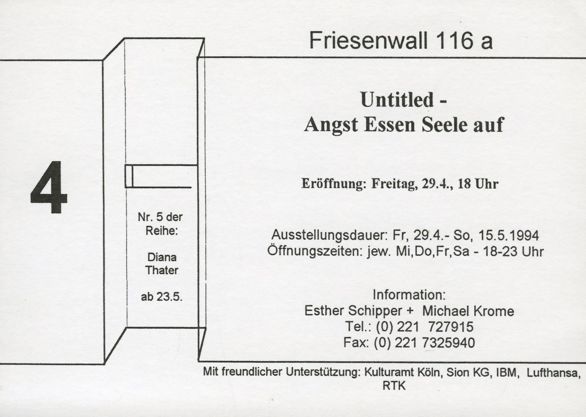 Untitled - Angst Essen Seele auf Rirkrit Tiravanija
