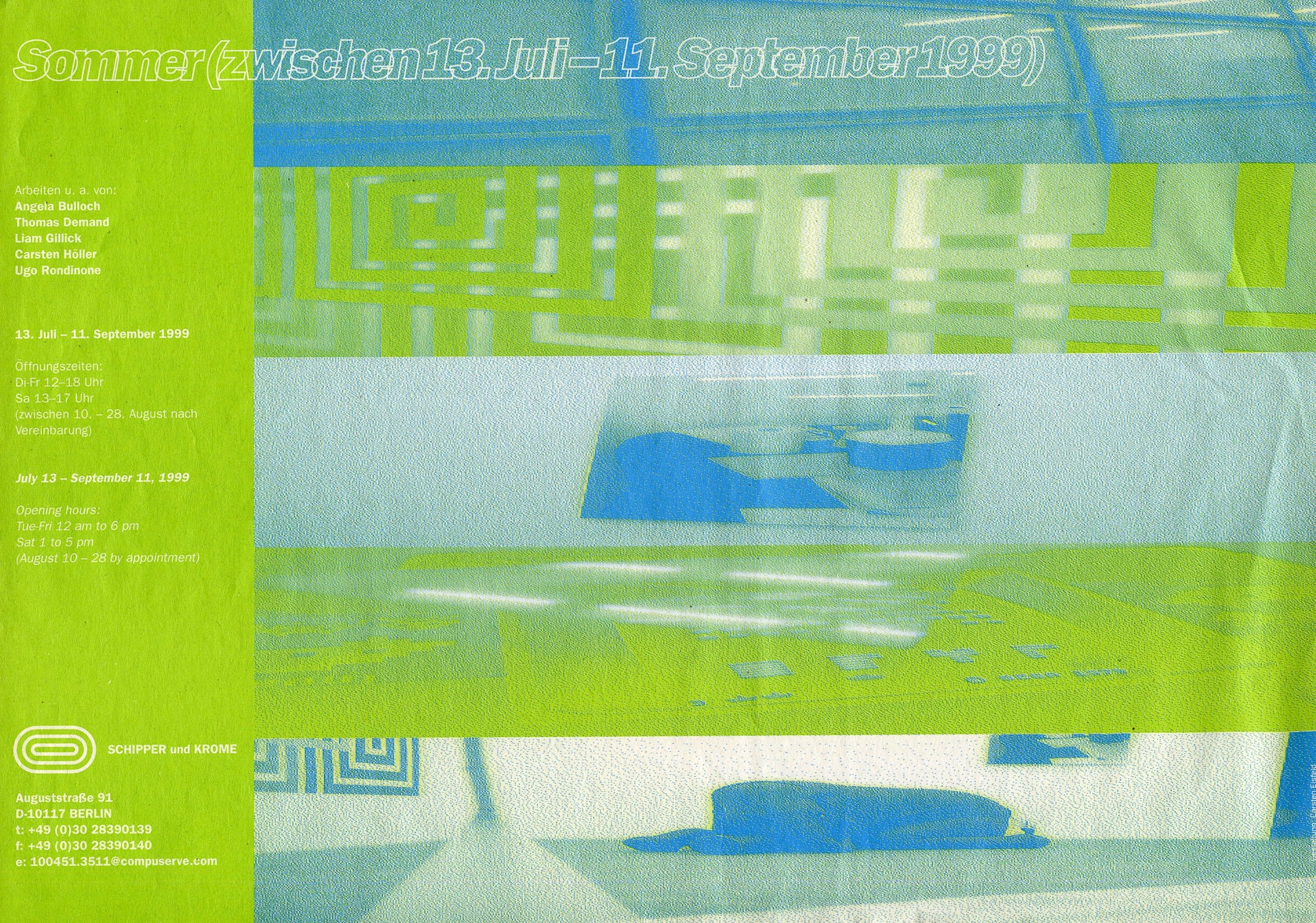 Sommer Angela Bulloch, Thomas Demand, Liam Gillick, Carsten Höller, Ugo Rondinone