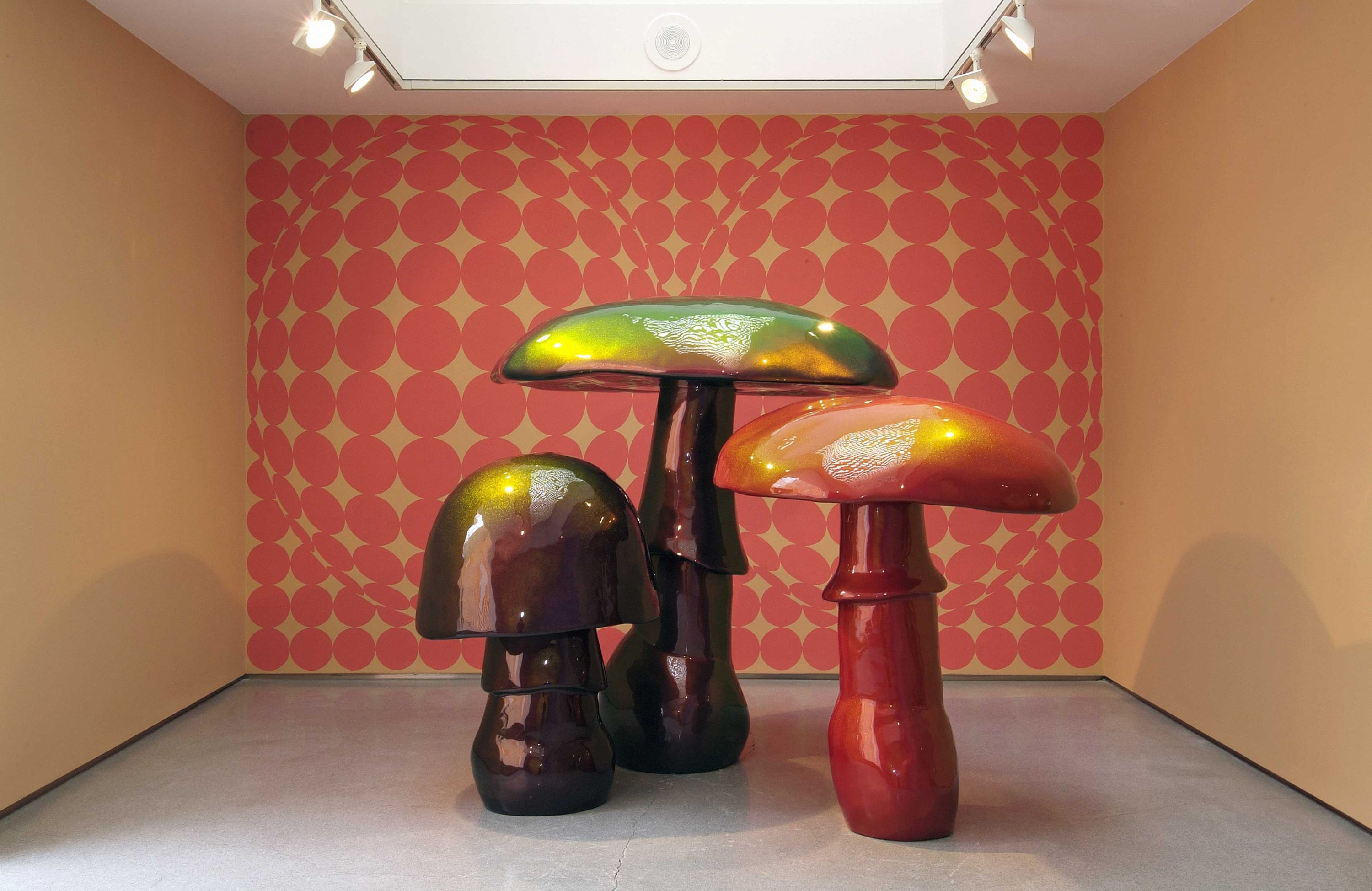 Christian Lacroix carpet recolored to match Sylvie Fleury art installation