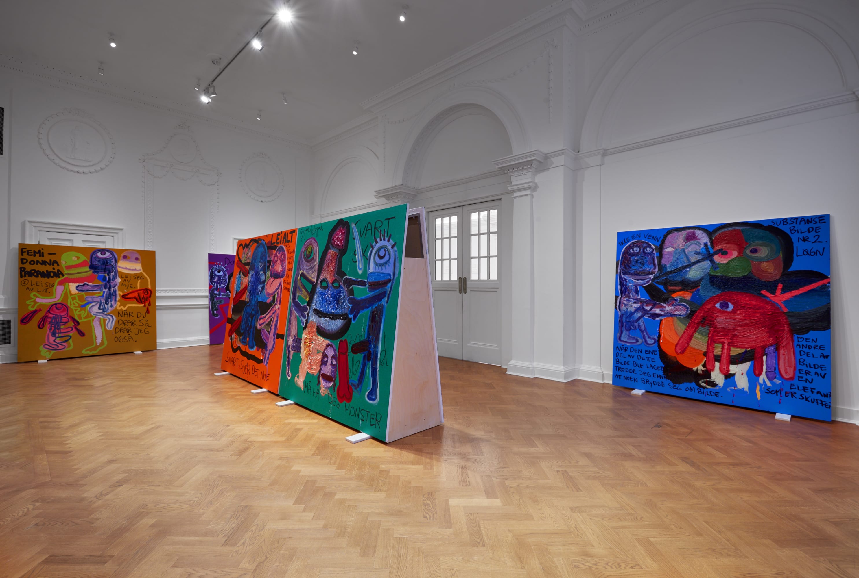 Bjarne Melgaard | Bodyparty (Substance Paintings) | Thaddaeus Ropac 