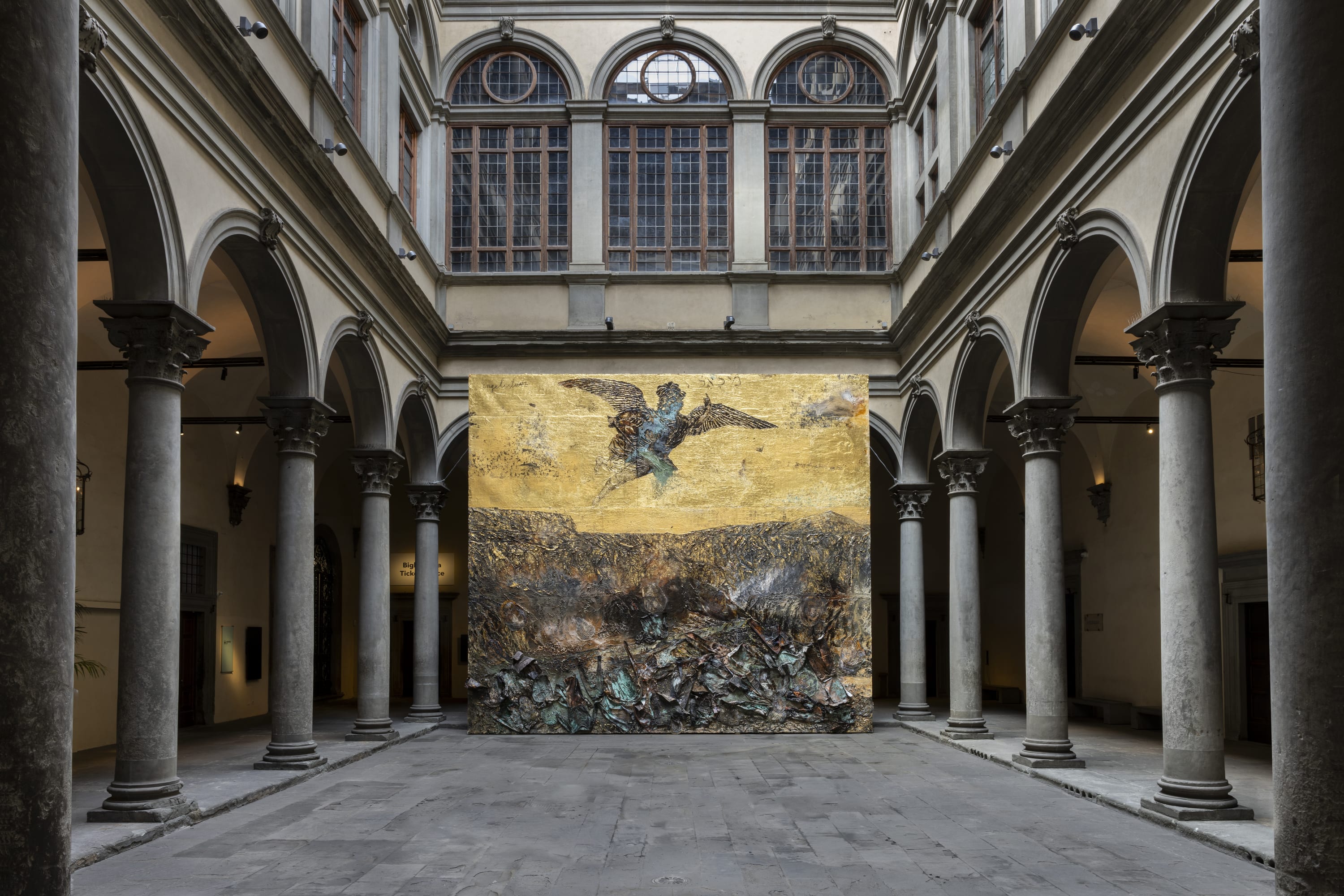 Anselm Kiefer's Fallen Angels Kiefer's vast mixed media works take over Florence's Palazzo Strozzi