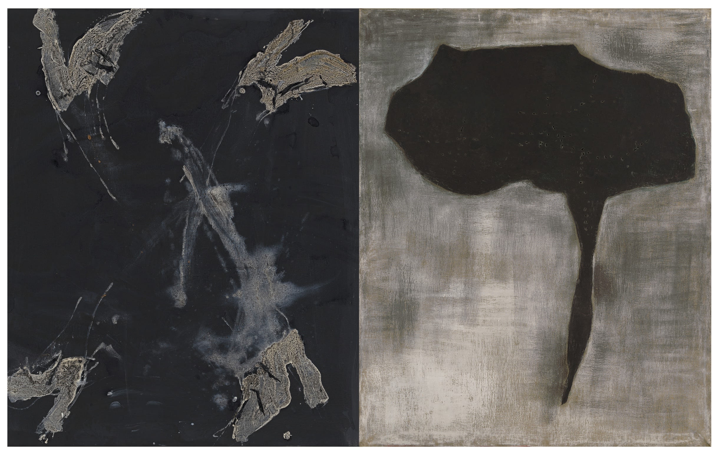 Baselitz/Fontana Possible dialogues