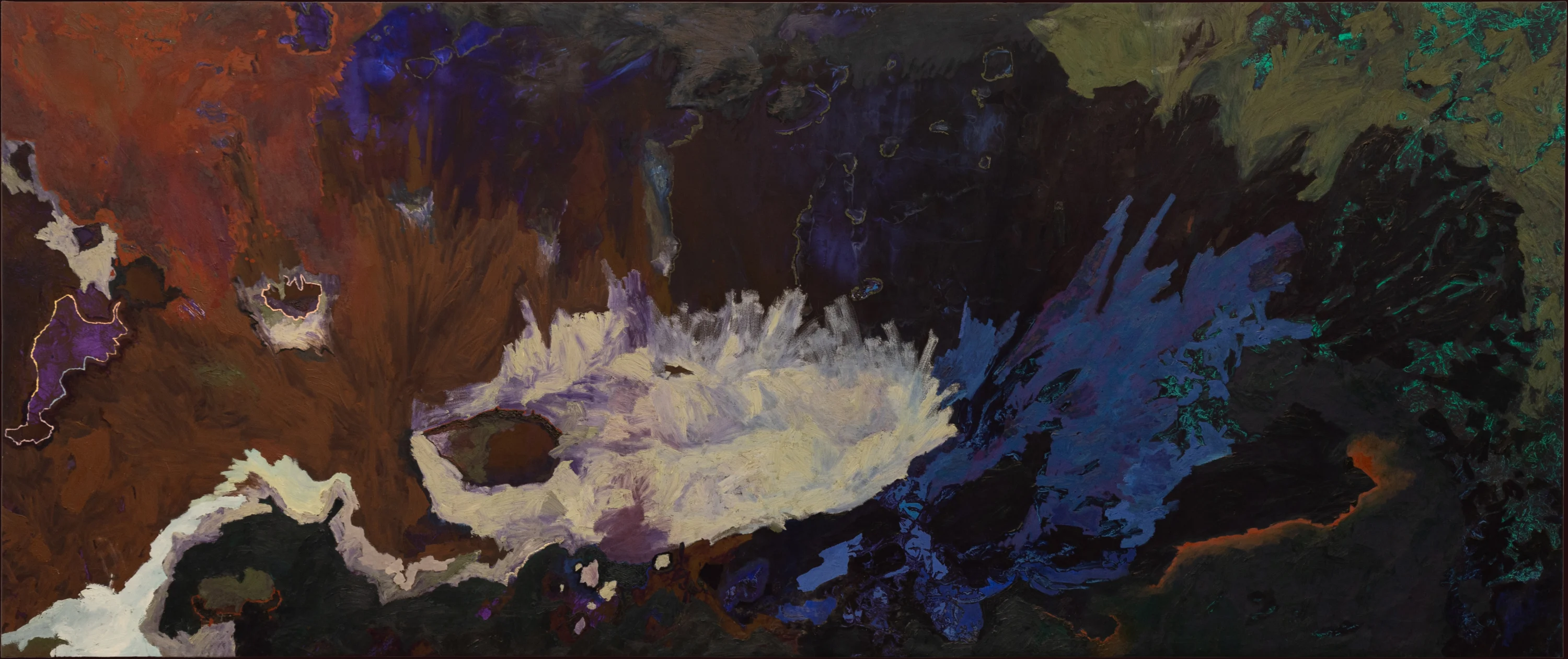 Ana Cláudia Almeida painting at Stephen Friedman Gallery, New York, 2025