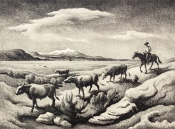 Thomas Hart Benton Wyoming Autumn, 1974
