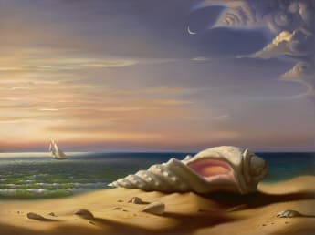 OCEAN ROAR - 24 x 53 INCHES | Vladimir Kush - Kush Fine Art