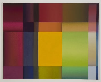 Abstraction 35, 1976, oil on canvas, 48x72 inches
