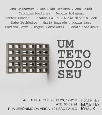 UM TETO TODO SEU, EXPOSIÇÃO COLETIVA