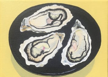 Flan Flanagan  Yellow Black - Porthilly Oysters, 2019