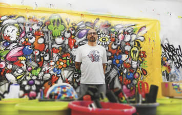 2018 Ceet in his art studio