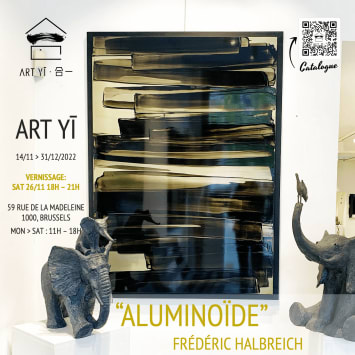 Frédéric Halbreich abstract acrylic painting contemporary art gallery brussels