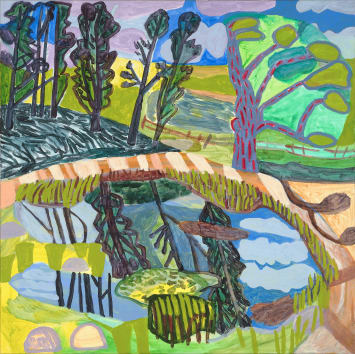 Dam Reflections on Kelton Plains by Lynne Flemons