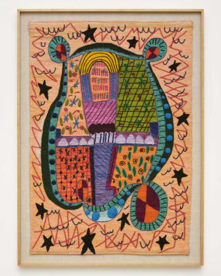 Tamara Gonzales, Pisac Tapestry No. 6, 2024, Alpaca and wool, 44 x 29.5 in, 111.76 x 74.93 cm.