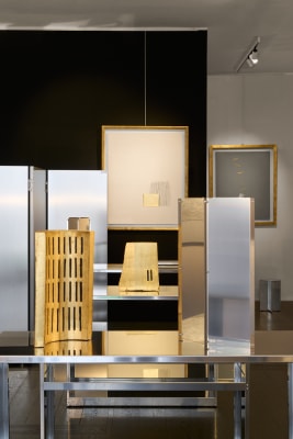 installation shot Arturo Vermi exhibition Brun Fine Art / DOUBLES