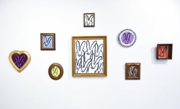 In Bunnies and in Colour, Hunt Slonem and Annemarie Terlage